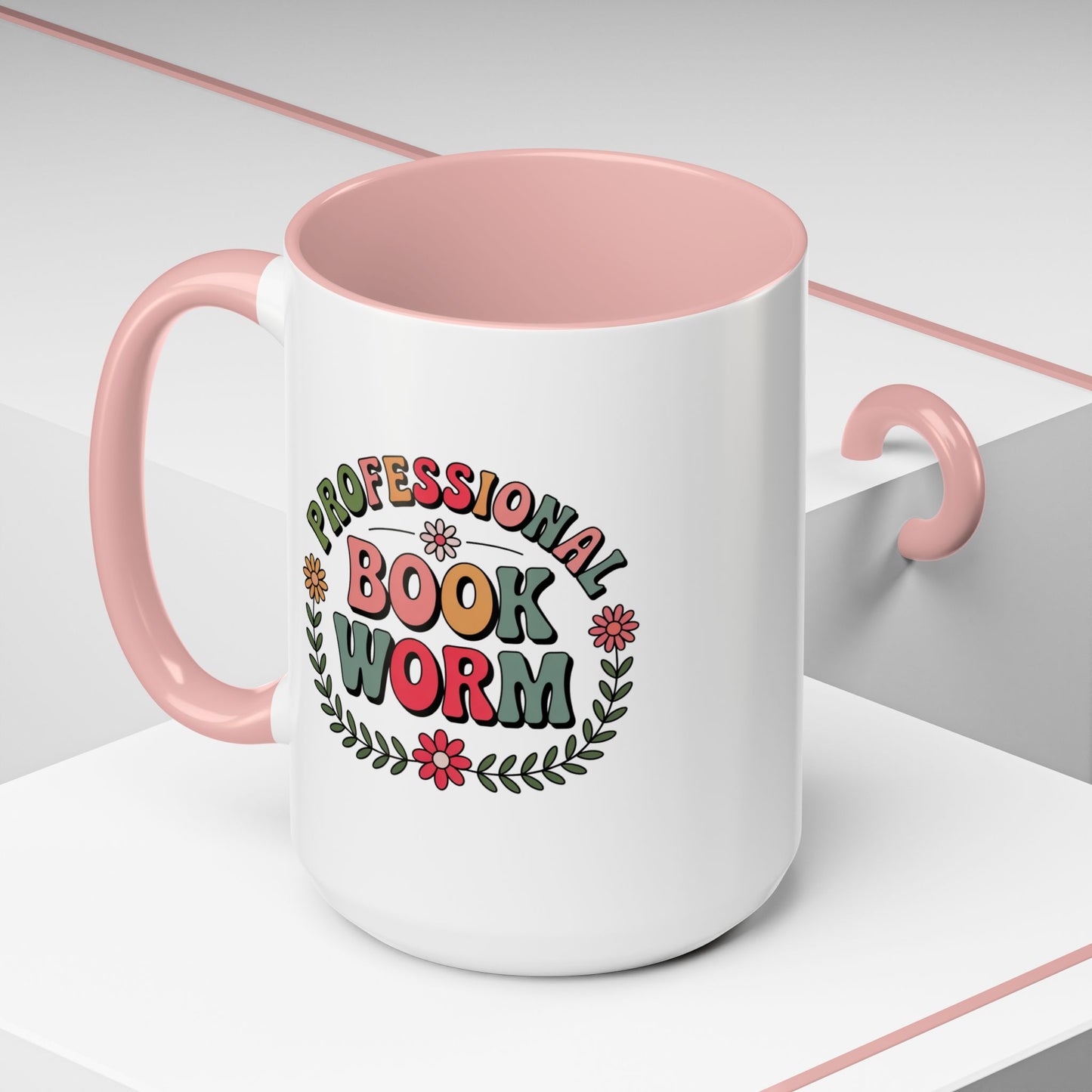 Professional Book Worm | Accent Mug Coffee Cup (11/15oz)