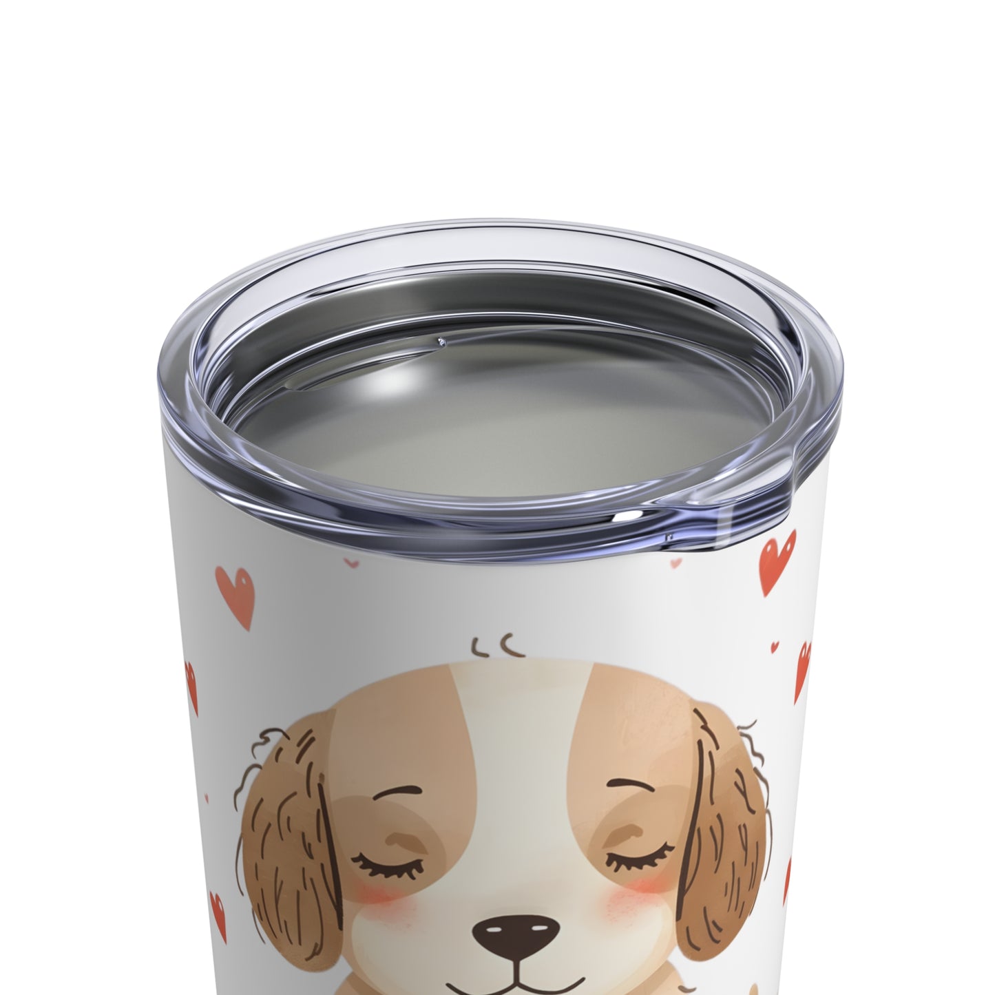 Cute Puppy Coffee Tumbler Gift for Dog Lovers - 10oz Insulated Travel Mug