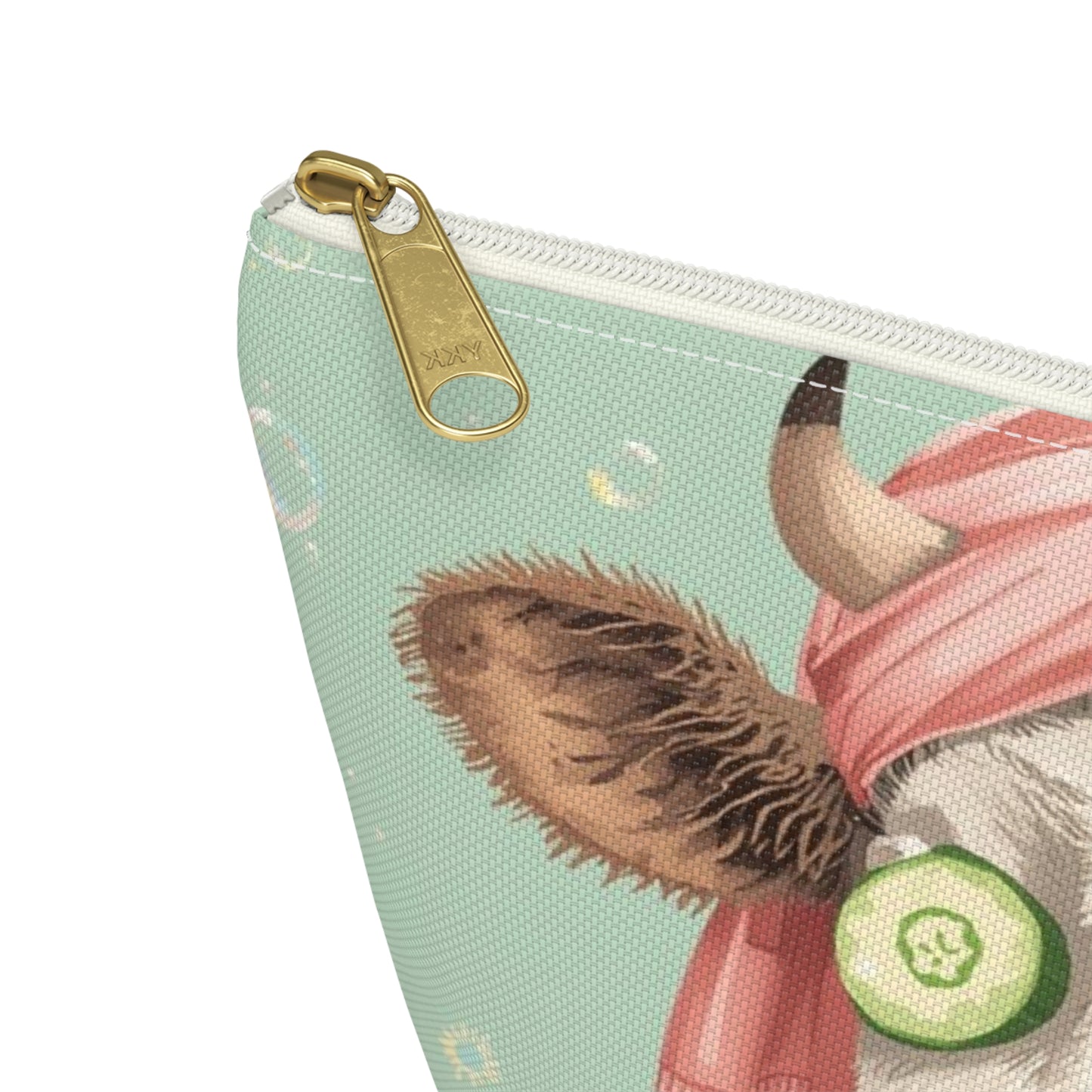Cow Spa Day Cosmetic Pouch | Cute Makeup Bag