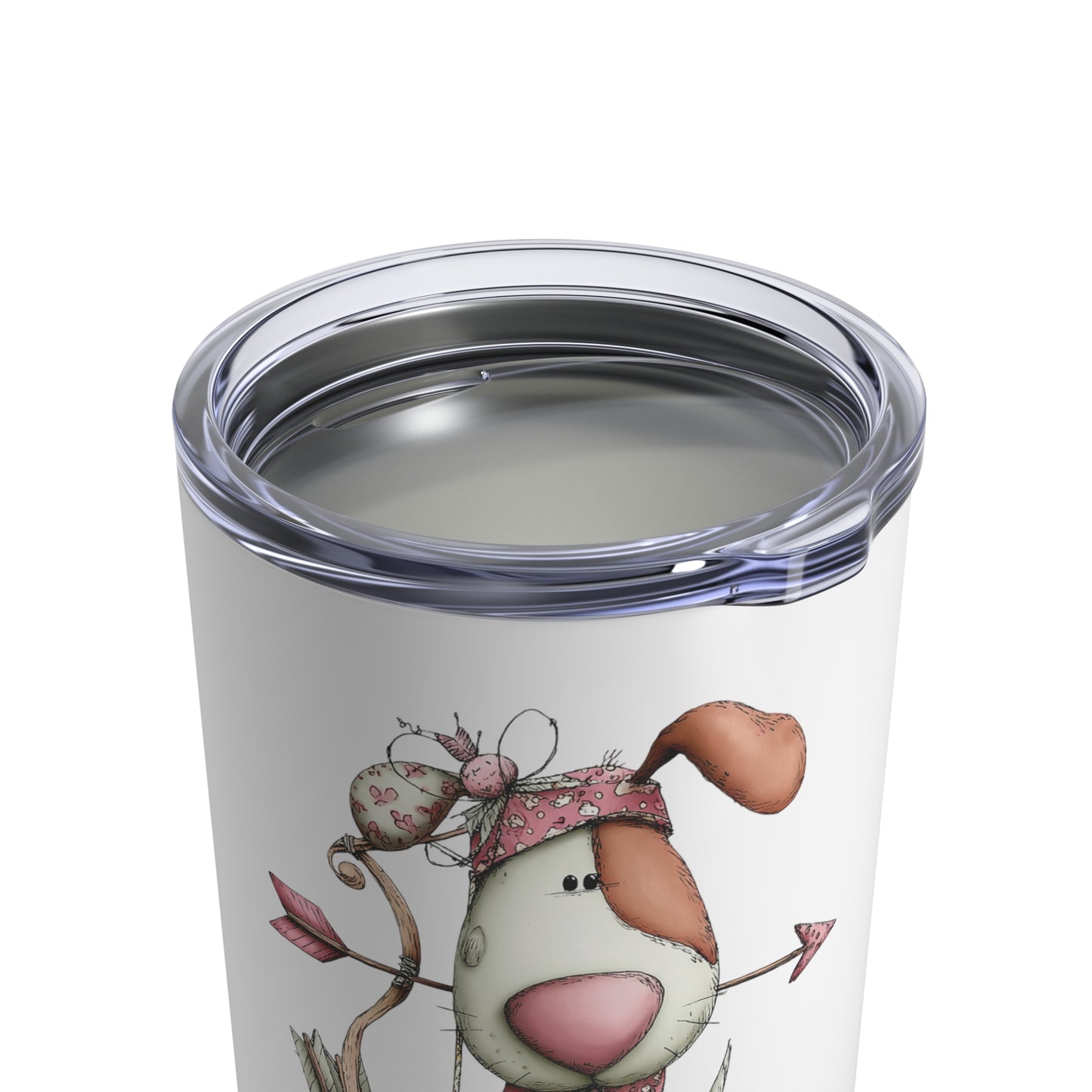 Puppy Love Tumbler – Cute Valentine’s Gift for Dog Lovers - 10oz Insulated Travel Mug