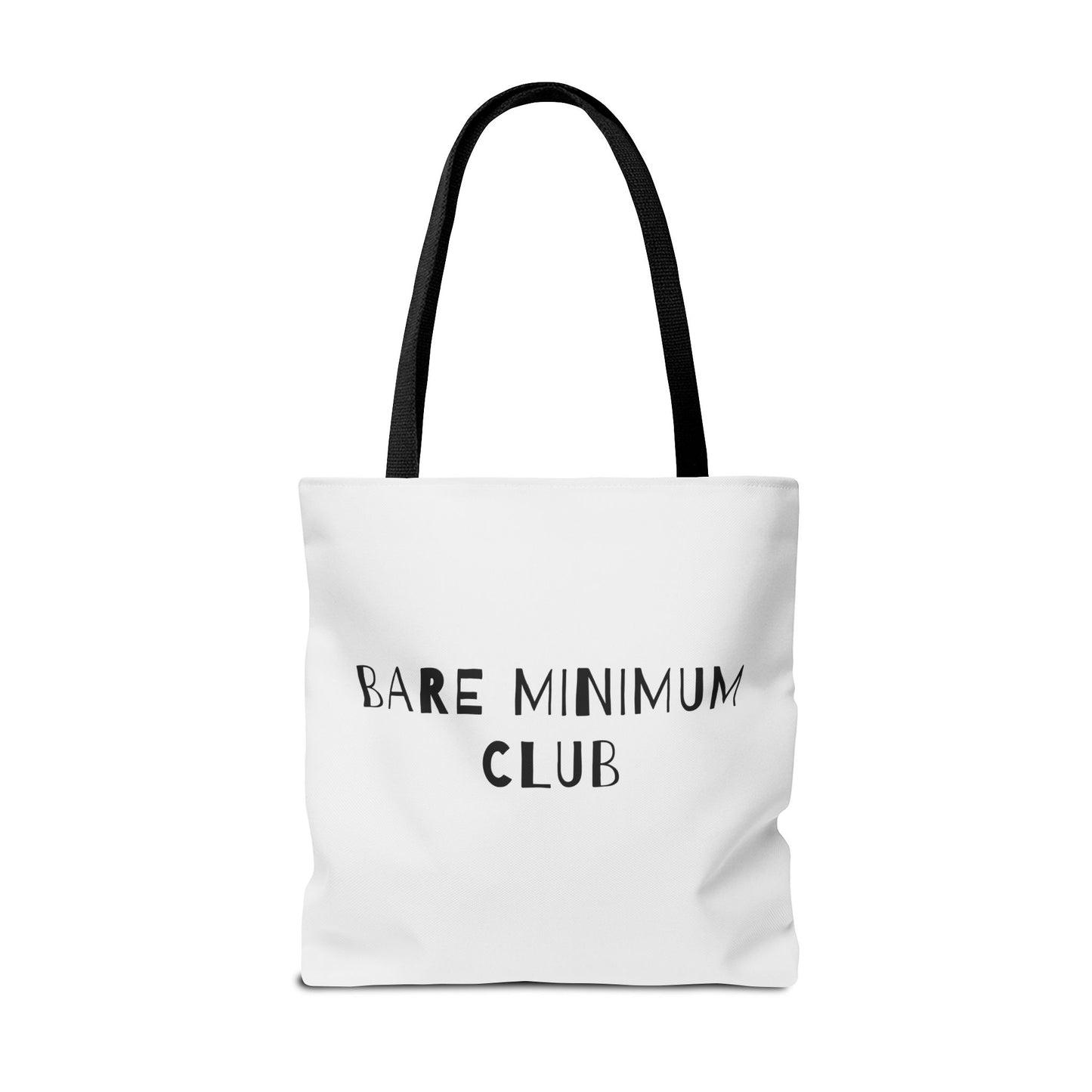 Bare Minimum Club Minimalist Cotton Canvas Tote Bag