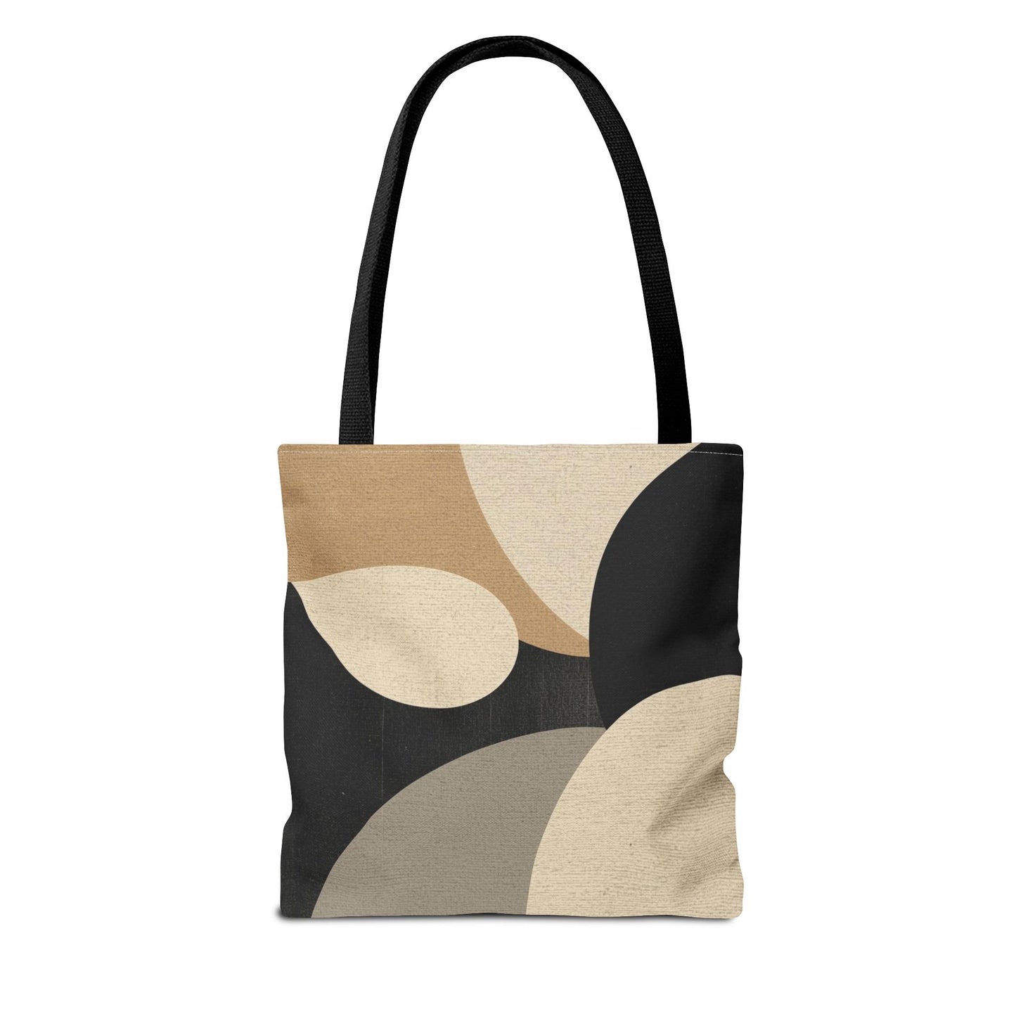Neutral Modern Abstract Design Cotton Canvas Tote Bag