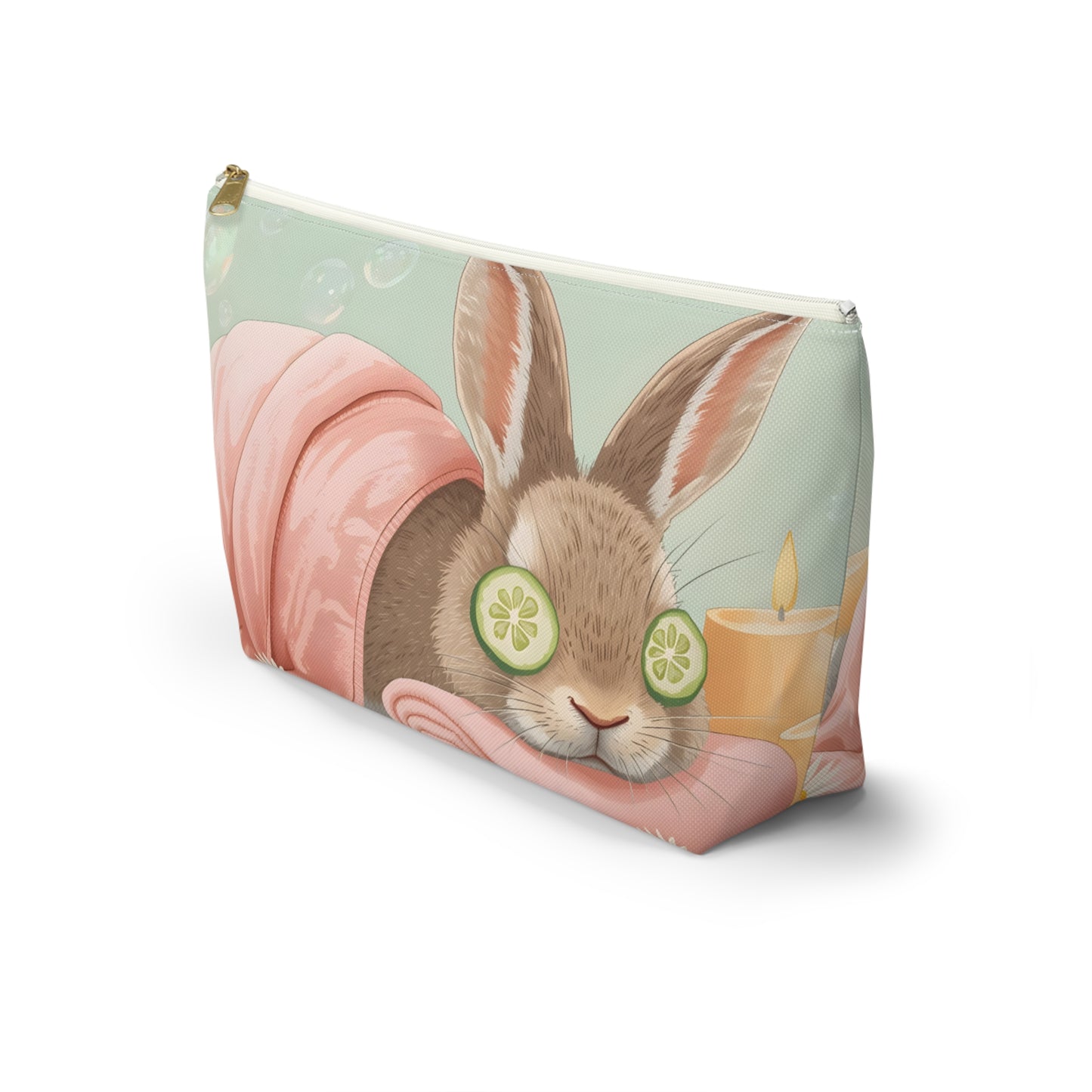 Bunny Spa Bliss Cosmetic Pouch | Cute Makeup Bag