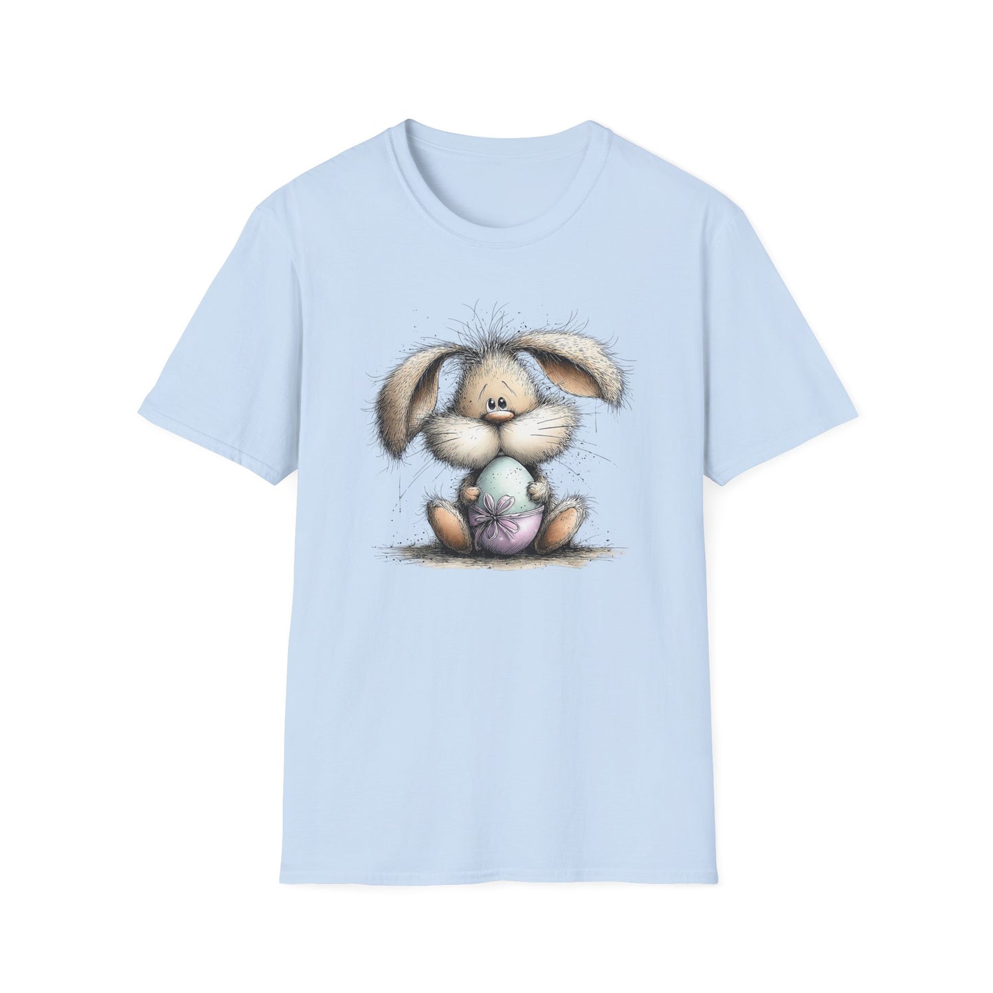 Cute Easter Bunny T-Shirt – Soft Spring Illustration