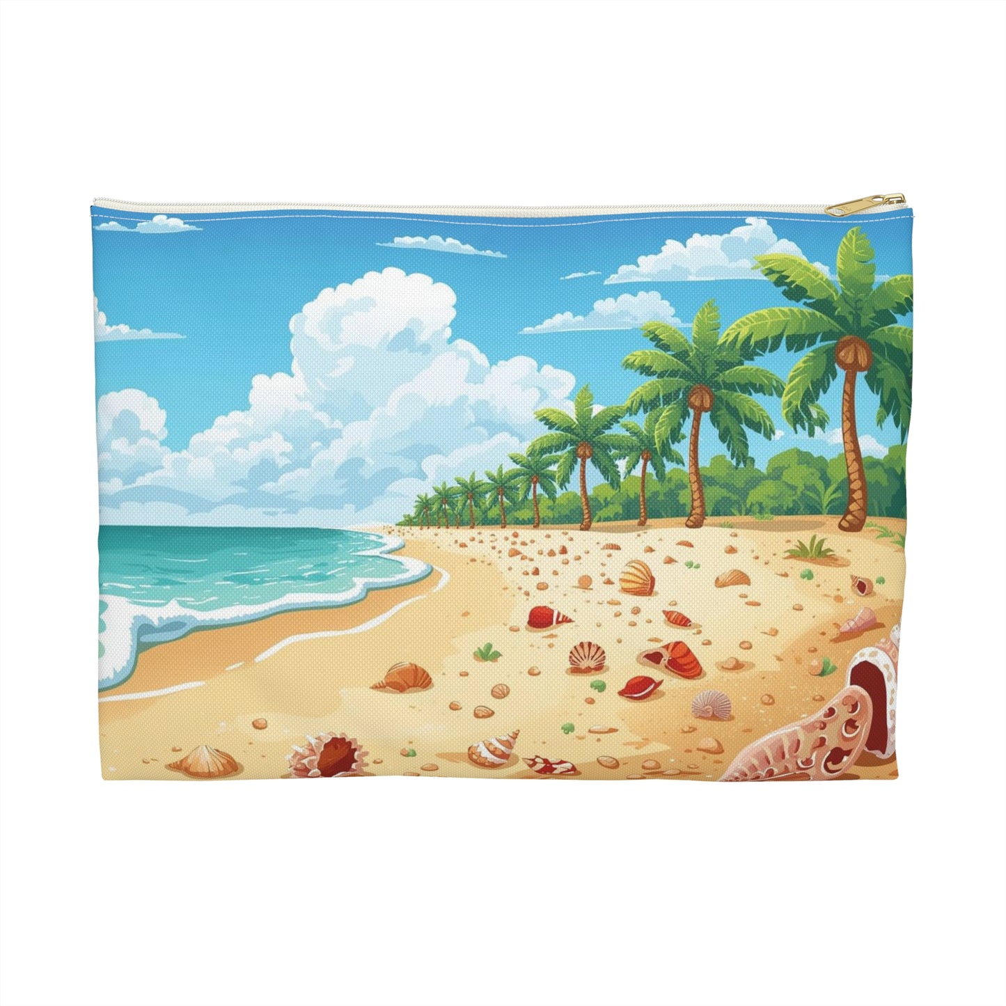 Palm Cove Dreams – Tropical Shoreline Travel Pouch