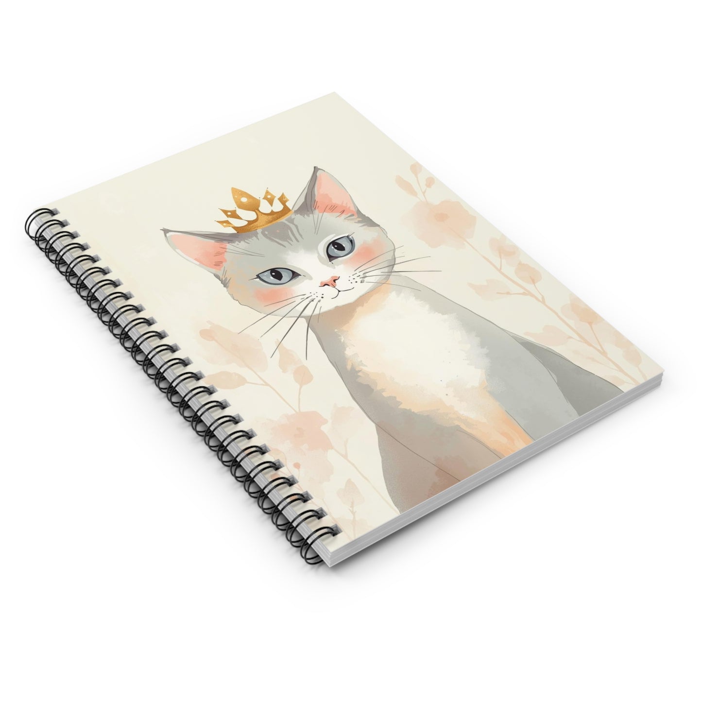 Whimsical Aristo-Cat Spiral Notebook Ruled Journal for Notes & Planning