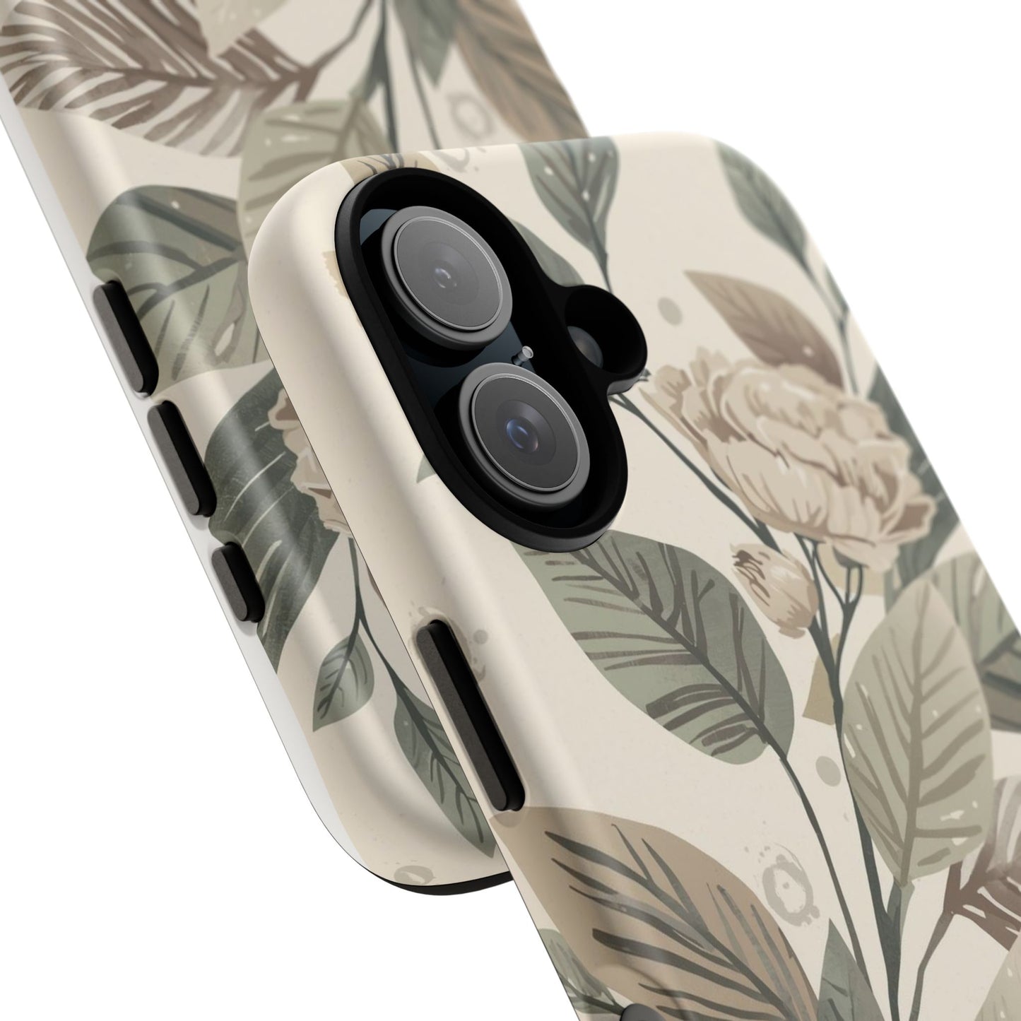 Muted Botanical Leaves Tough Protective iPhone Case