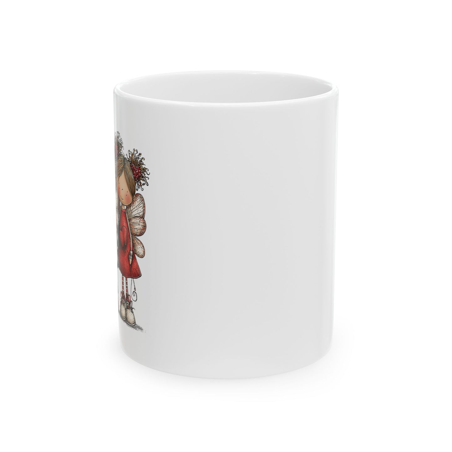 Angels of the Heart Ceramic Mug - Vibrant Colorful Coffee Cup (11oz & 15oz)