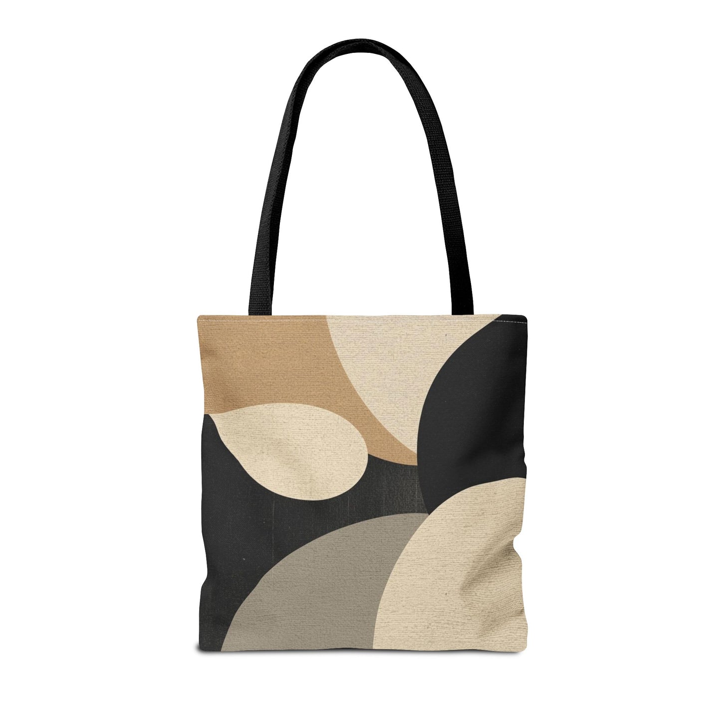 Neutral Modern Abstract Design Cotton Canvas Tote Bag