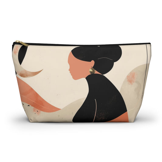 Studio Portrait Abstract Face Makeup Bag | Cosmetic Pouch