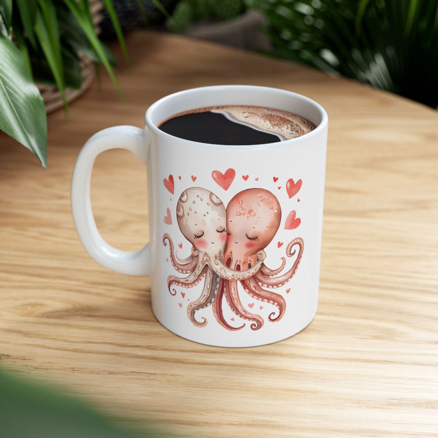 Stuck on You Too Octopus Couple Coffee Mug (11oz & 15oz)