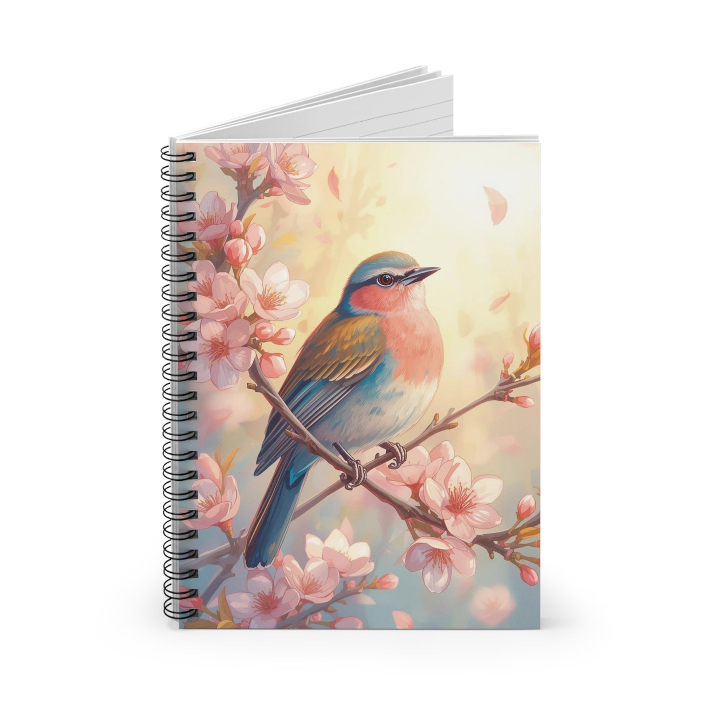 Songbird Among Blossoms Notebook – Elegant Spring Writing Book