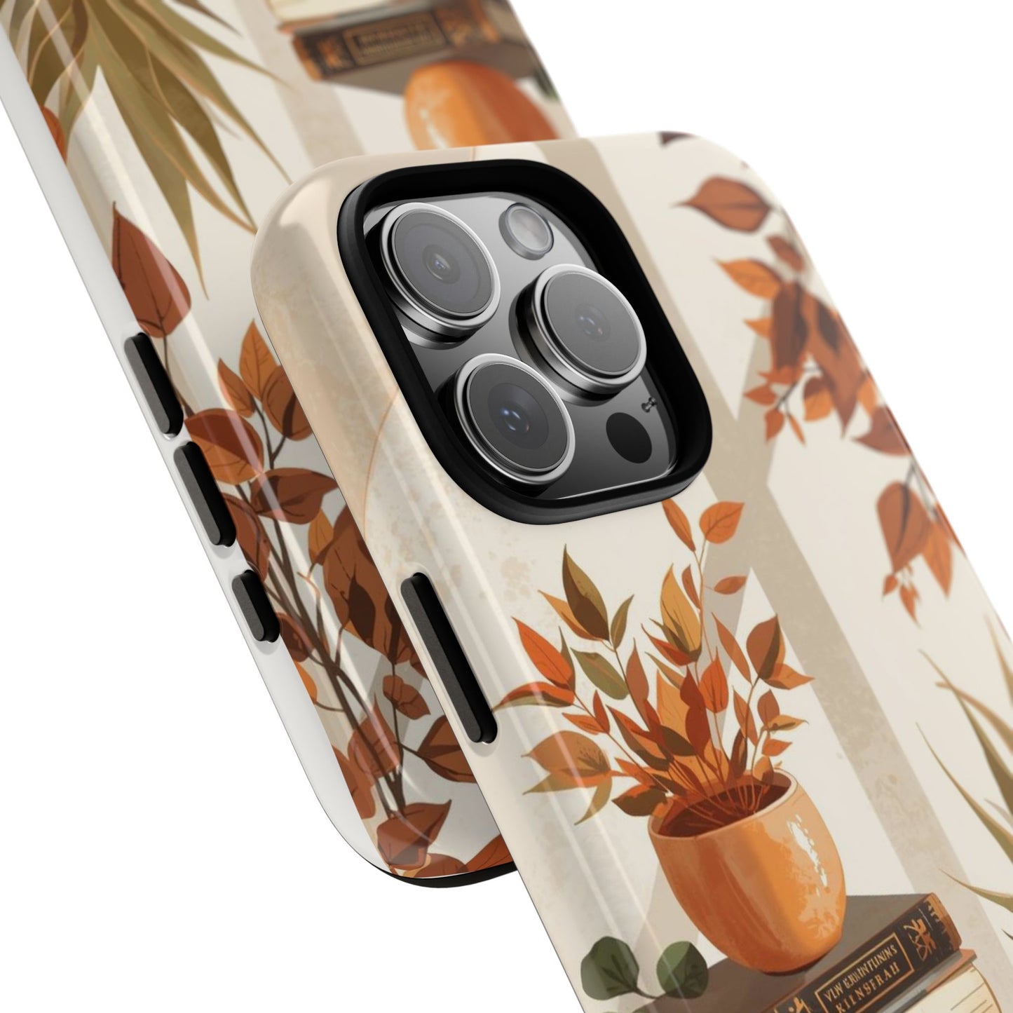 Cozy Books, Plants & Coffee Tough Protective iPhone Case