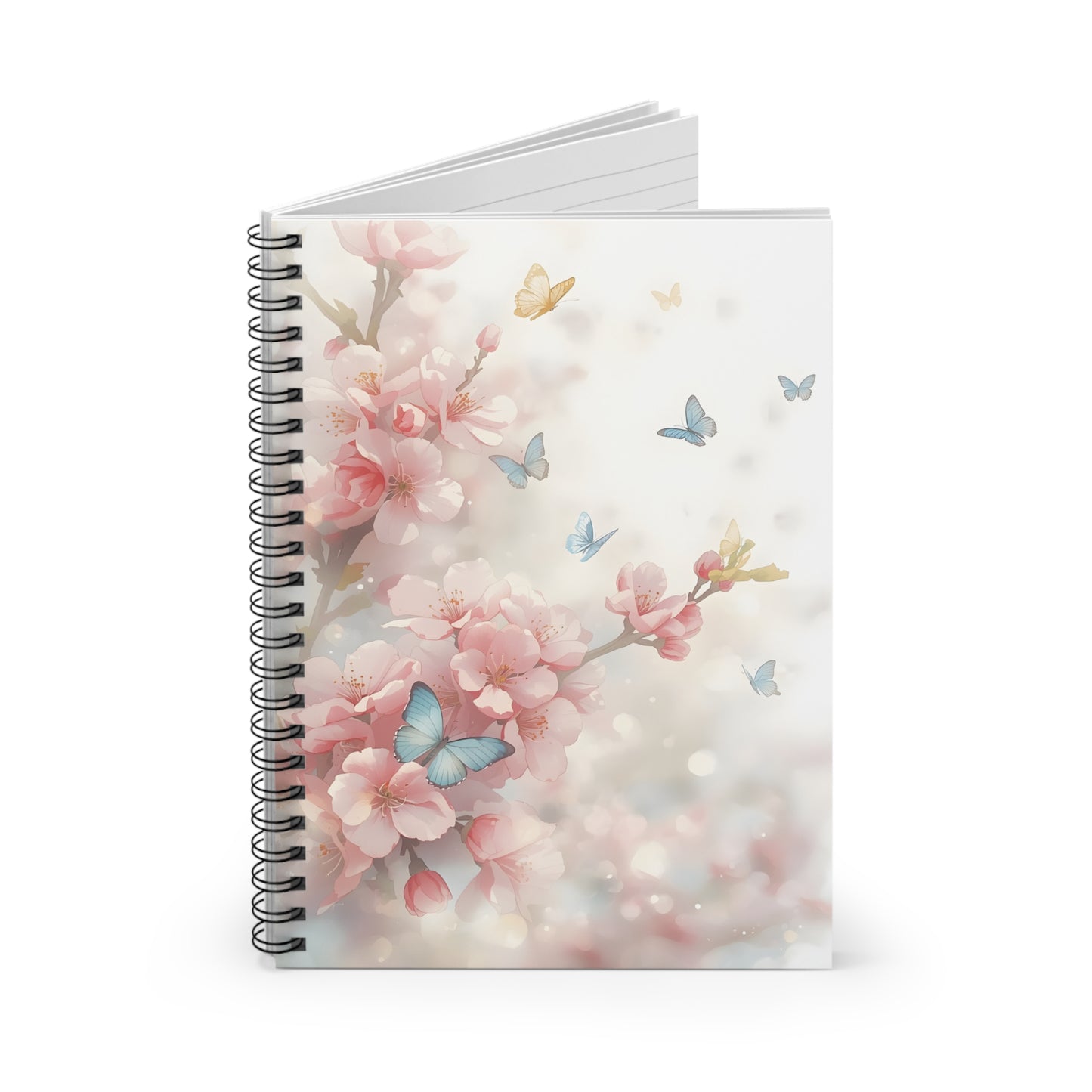 Butterfly Blossom Notebook – Pastel Floral Writing Journal