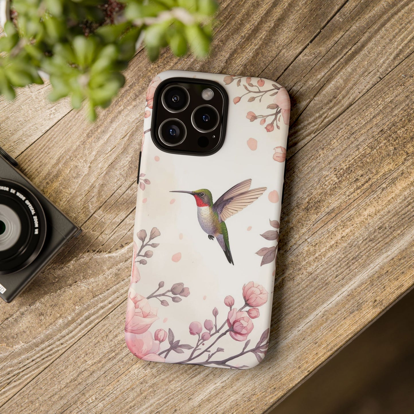 Hummingbird in Bloom Tough Protective iPhone Case