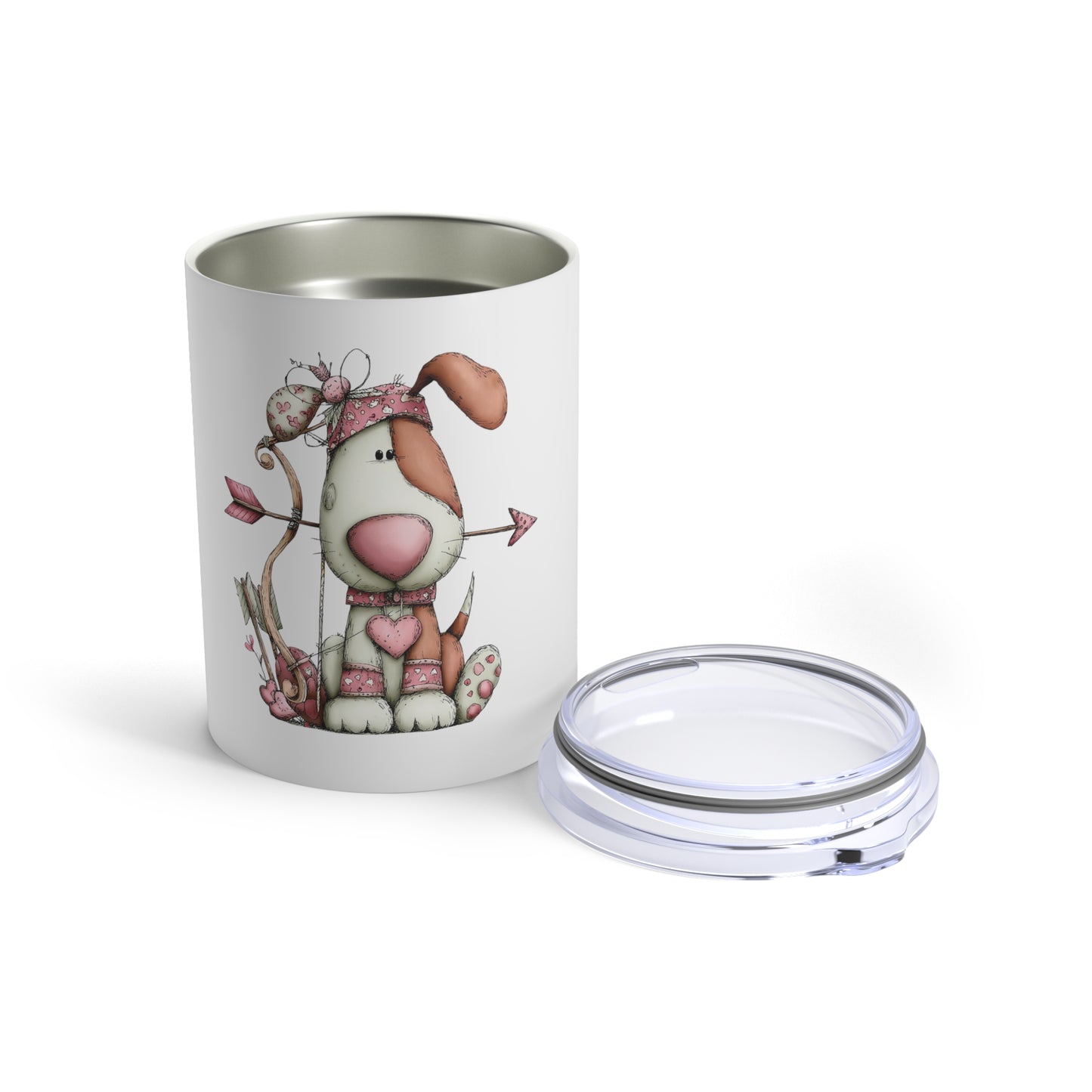 Puppy Love Tumbler – Cute Valentine’s Gift for Dog Lovers - 10oz Insulated Travel Mug