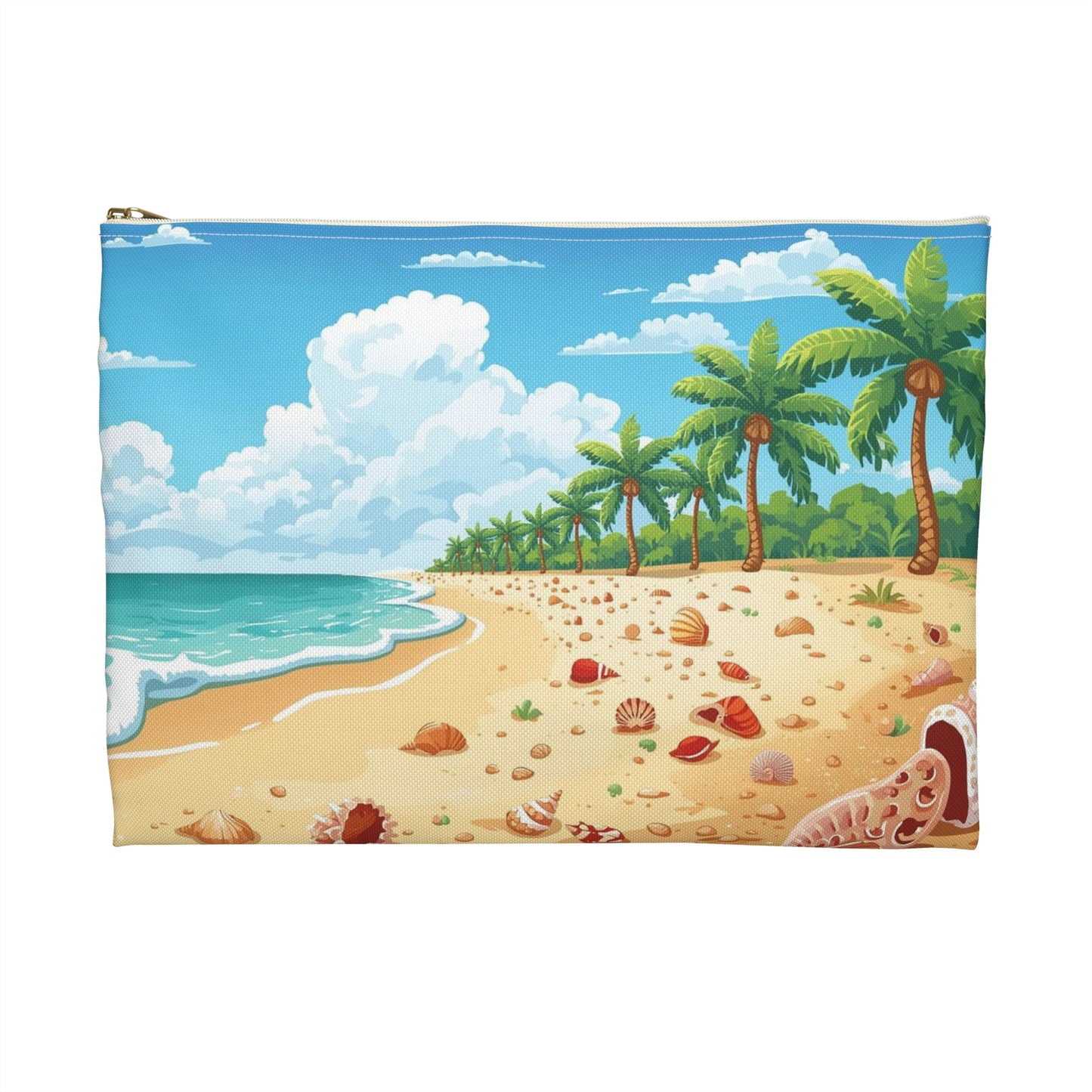 Palm Cove Dreams – Tropical Shoreline Travel Pouch