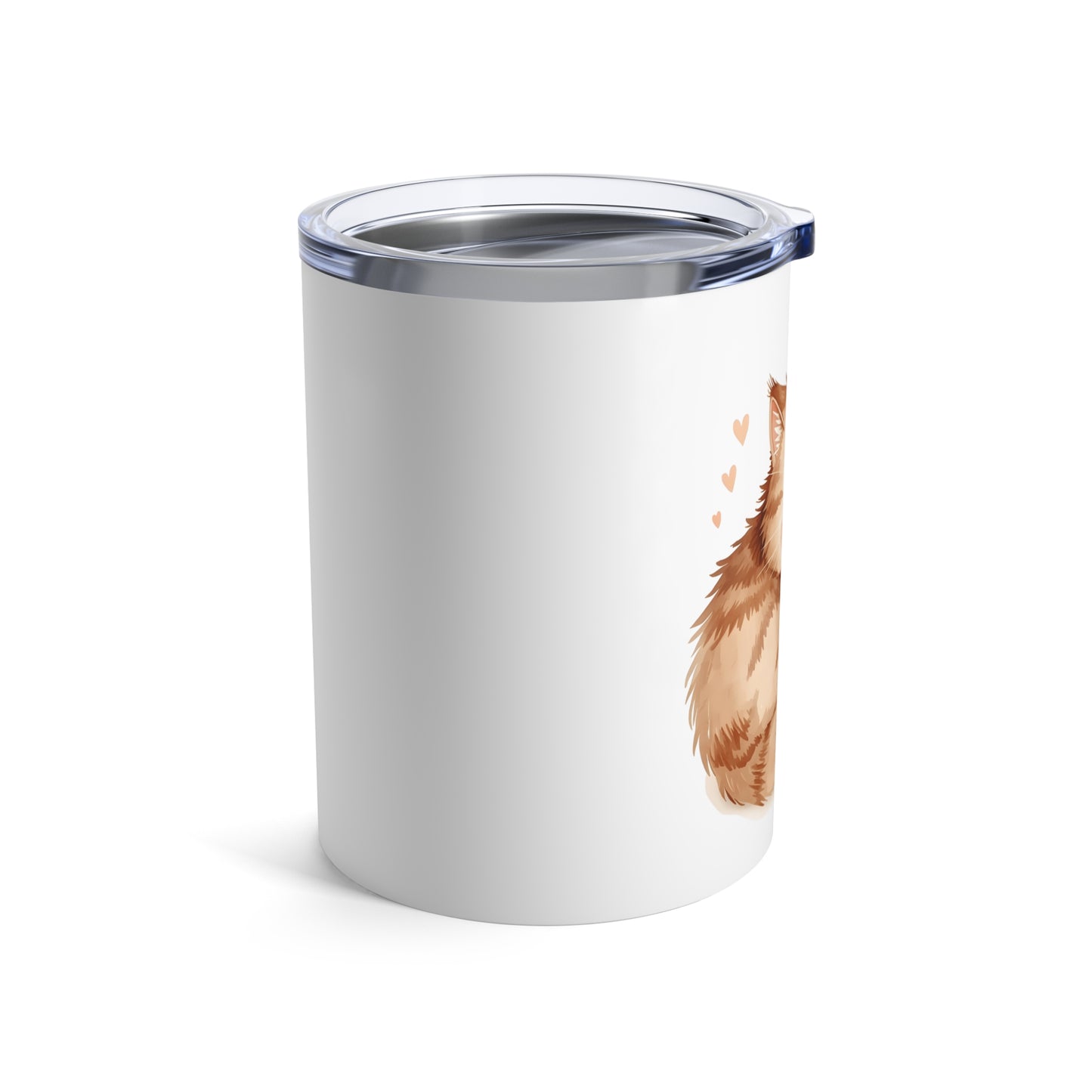 Sleepy Cat Cozy Tumbler – 10oz Insulated Cute Cat Coffee Travel Mug