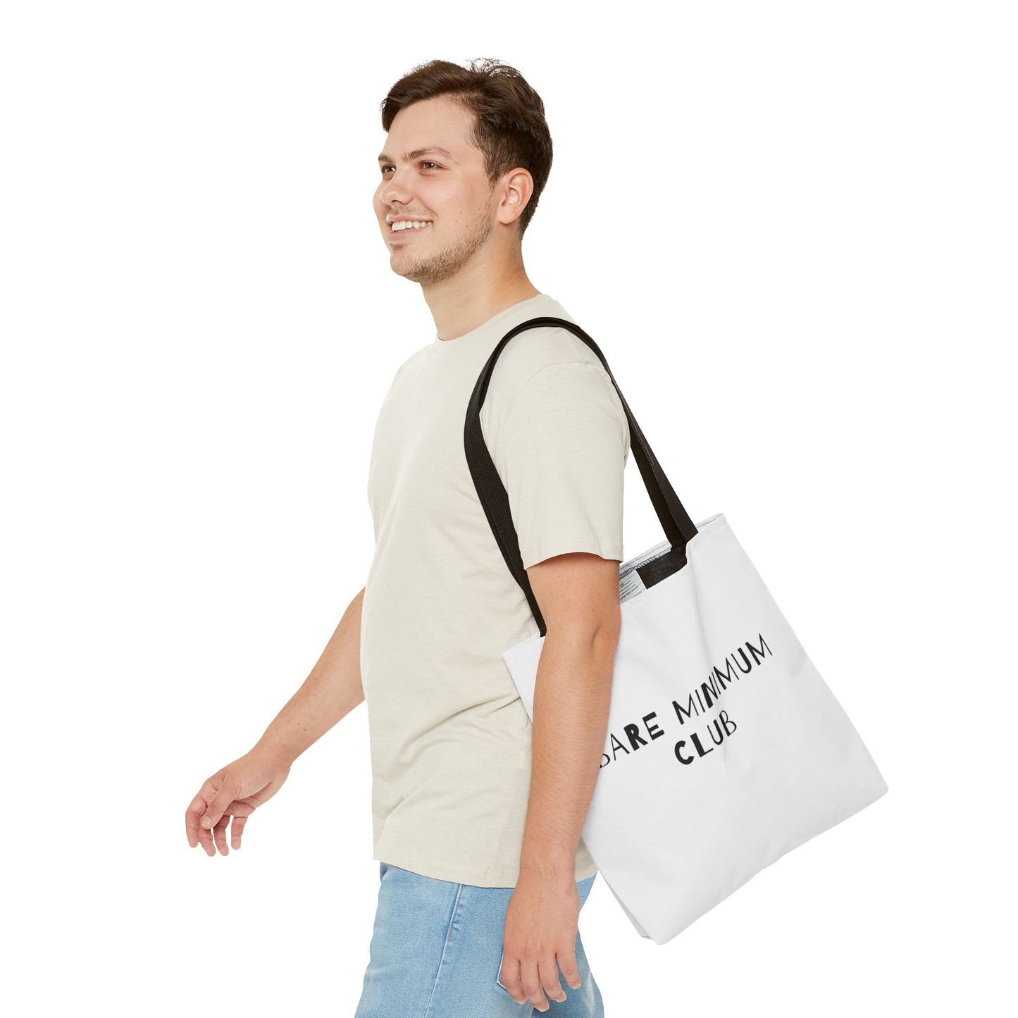 Bare Minimum Club Minimalist Cotton Canvas Tote Bag