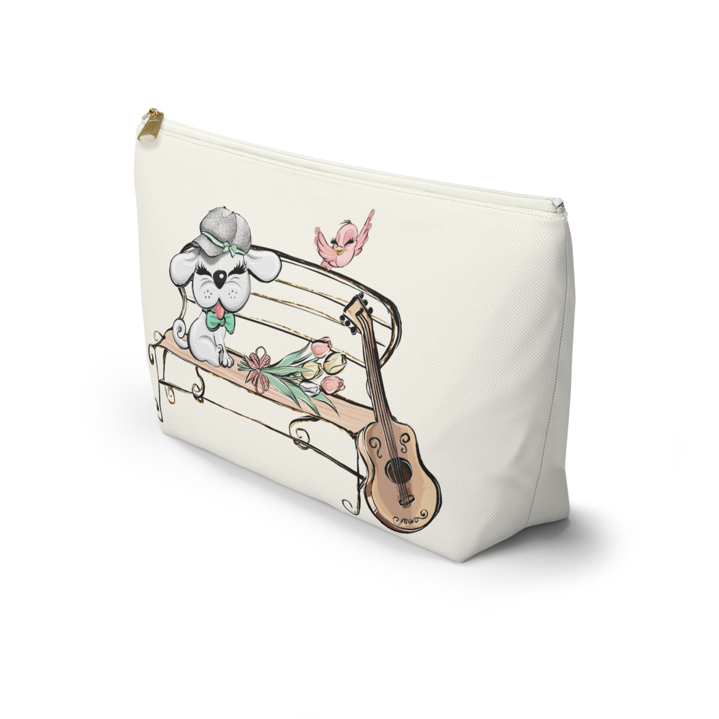 Sweet Serenade Puppy Love Valentine Makeup Bag Cosmetic Pouch