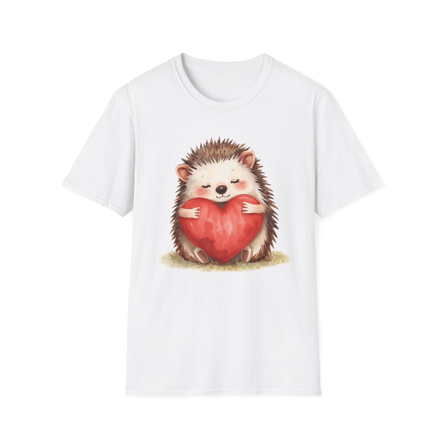 Love You This Much – Cute Hedgehog Valentine T-Shirt