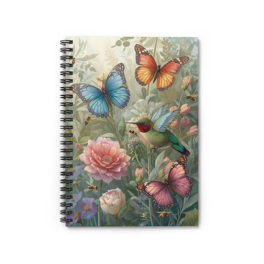 Enchanted Spring Garden Notebook – Floral Butterfly Writing Journal