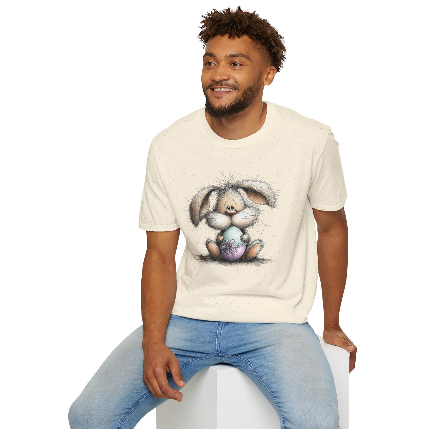 Cute Easter Bunny T-Shirt – Soft Spring Illustration