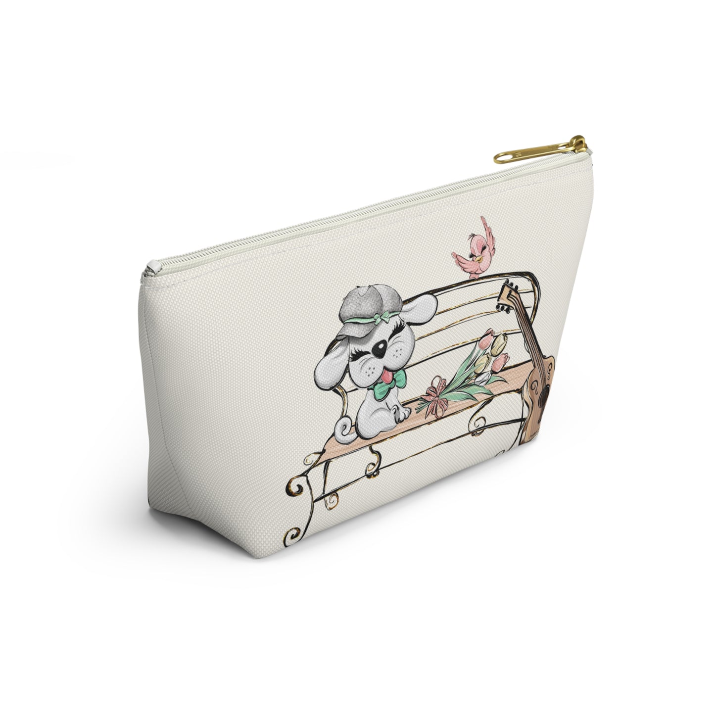 Sweet Serenade Puppy Love Valentine Makeup Bag Cosmetic Pouch