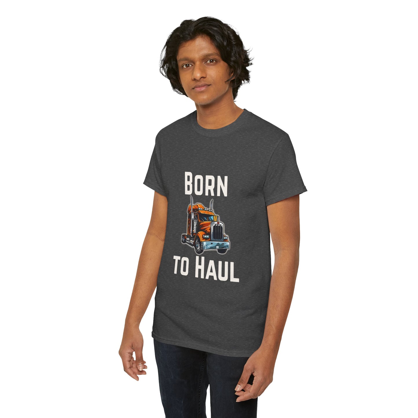 Born to Haul Trucker T-Shirt Truck Driver Graphic Tee for Men & Road Lovers