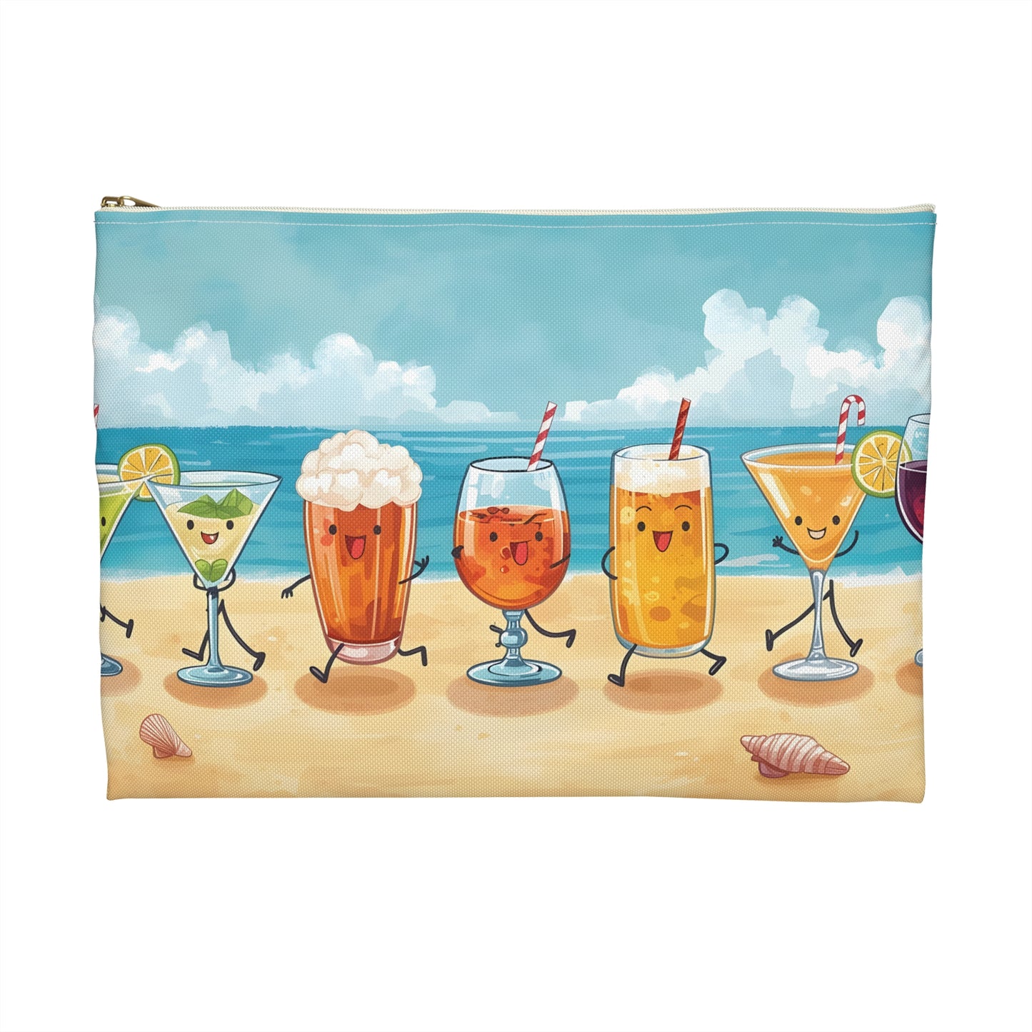 Sun Sand & Sips Travel & Passport Pouch