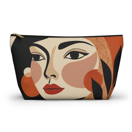 Gallery Portrait – Abstract Face Makeup Bag | Cosmetic Pouch
