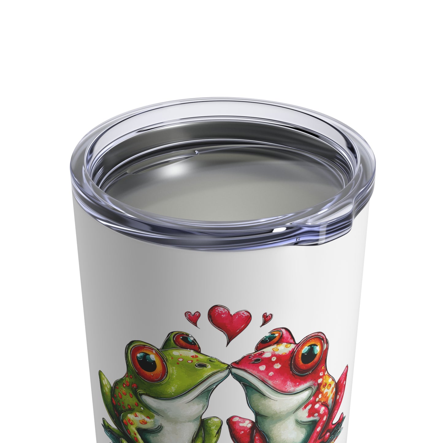 Toadally in Love Frog Romance Stainless Steel Tumbler 10oz Insulated Travel Mug
