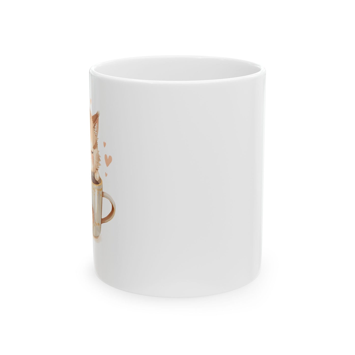 Sleepy Cat Coffee Mug Cute Cozy Cat Cup (11oz, 15oz)