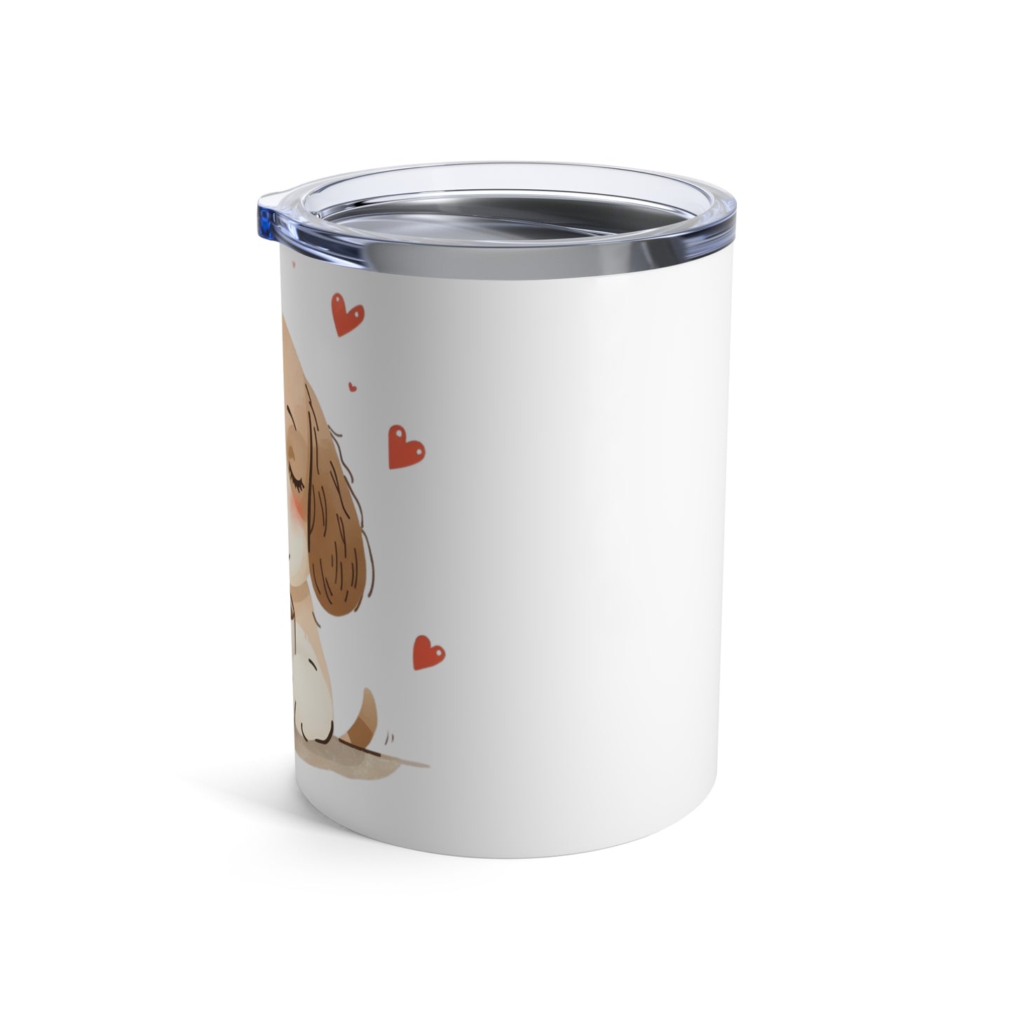 Cute Puppy Coffee Tumbler Gift for Dog Lovers - 10oz Insulated Travel Mug