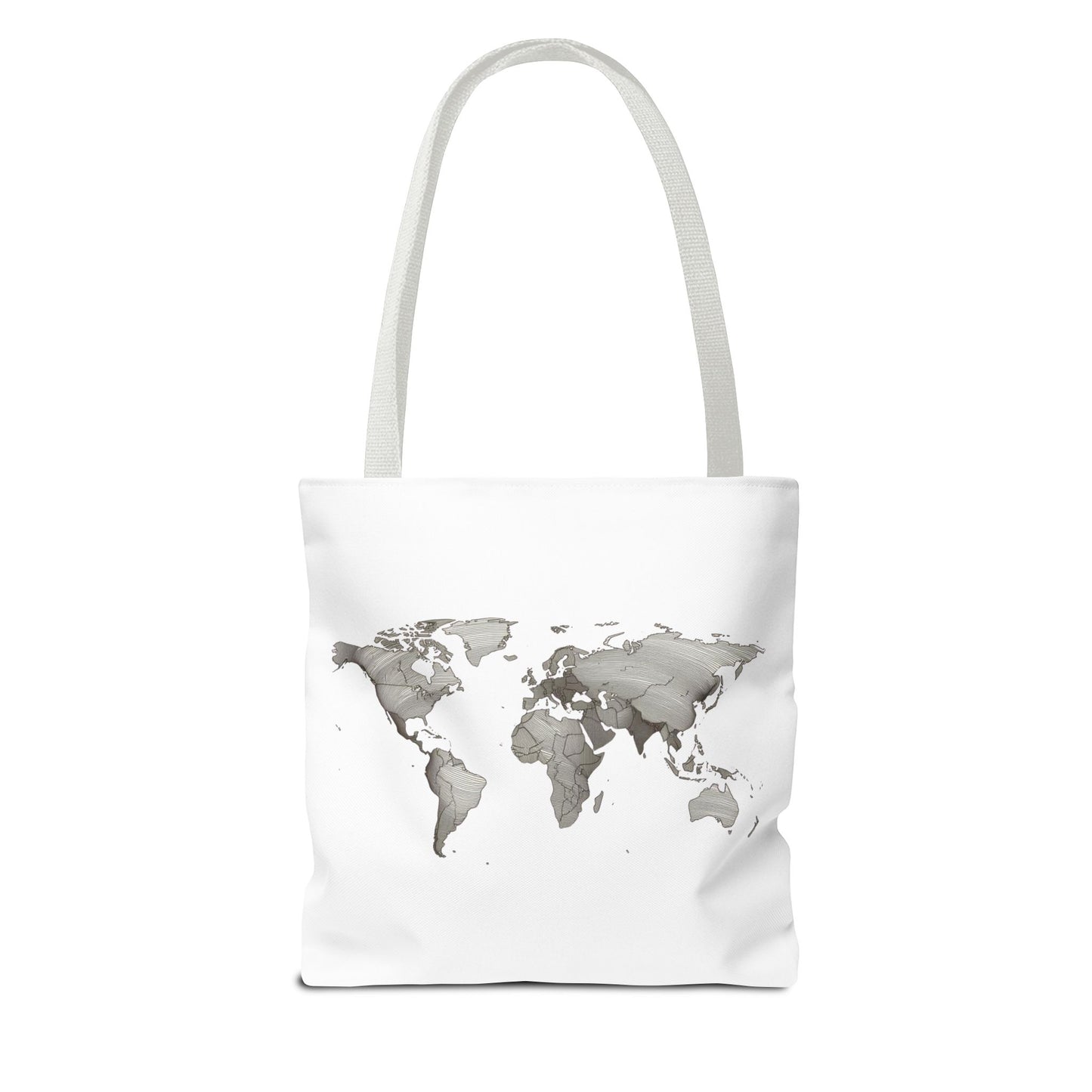 Vintage World Map Minimal Travel Aesthetic Cotton Canvas Tote Bag