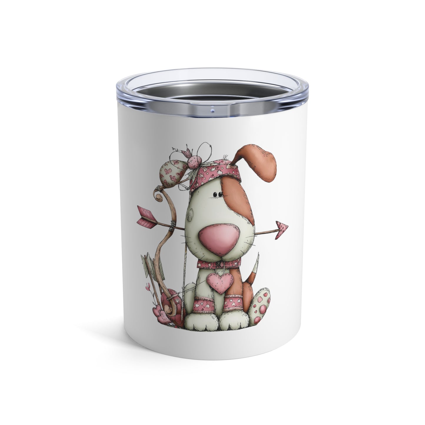 Puppy Love Tumbler – Cute Valentine’s Gift for Dog Lovers - 10oz Insulated Travel Mug