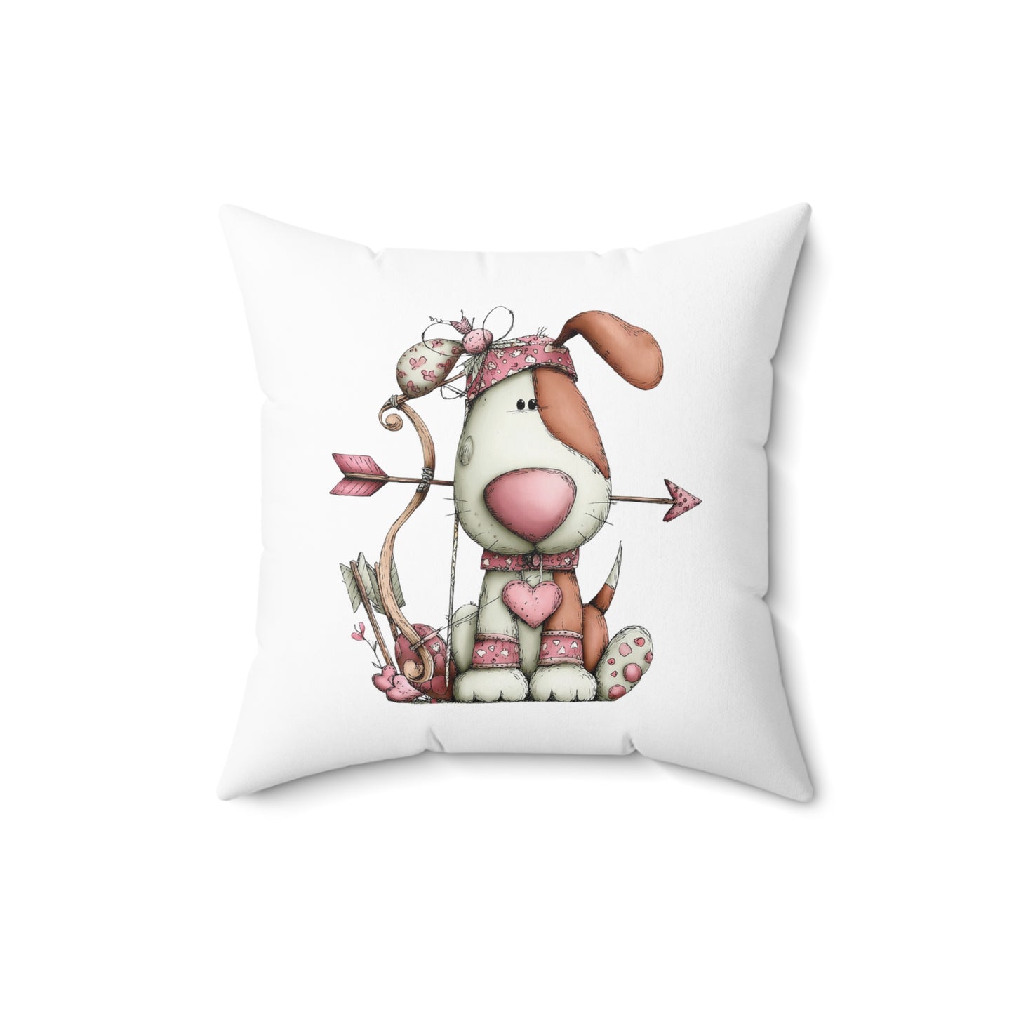 Puppy Love Valentine Pillow – Cute Dog Lover Gift