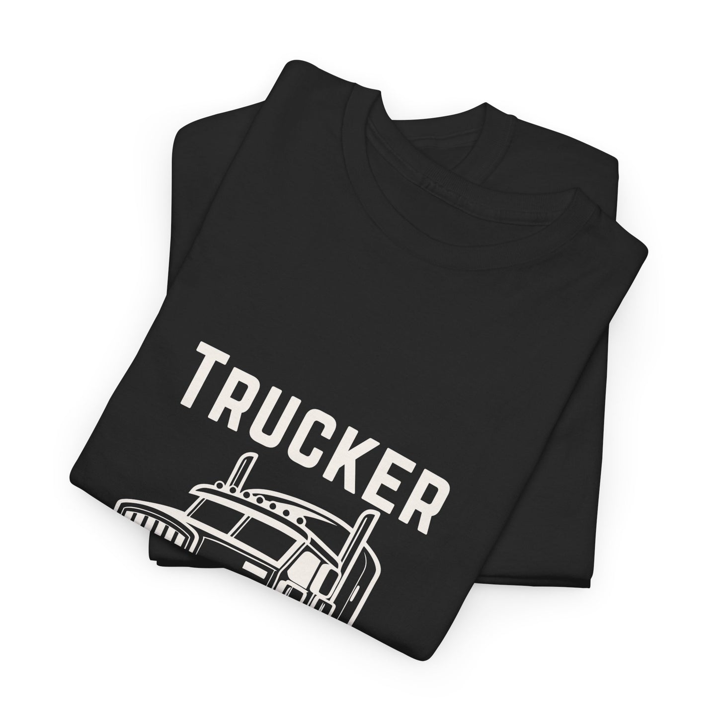Trucker Since Birth T-Shirt Minimal Truck Driver Graphic Tee for Men