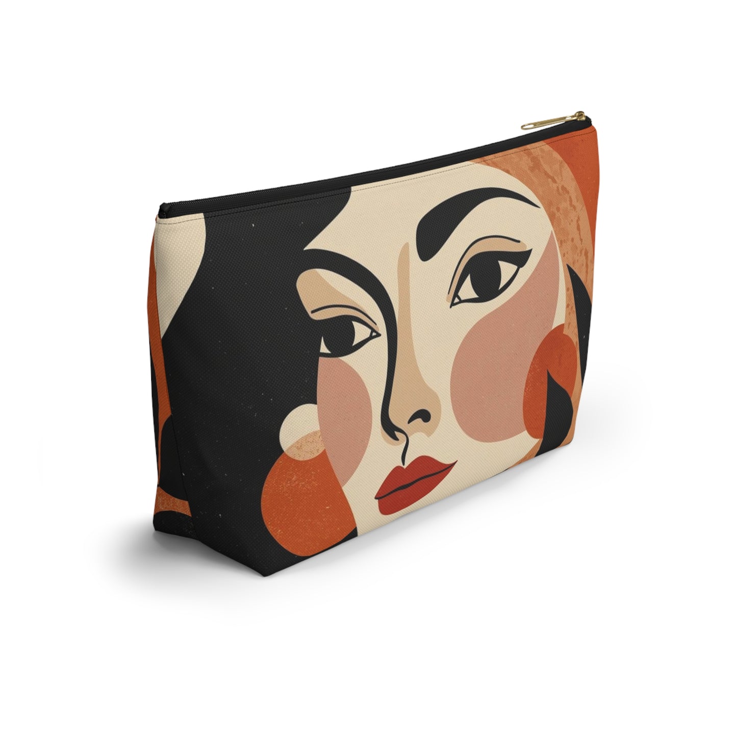Gallery Portrait – Abstract Face Makeup Bag | Cosmetic Pouch