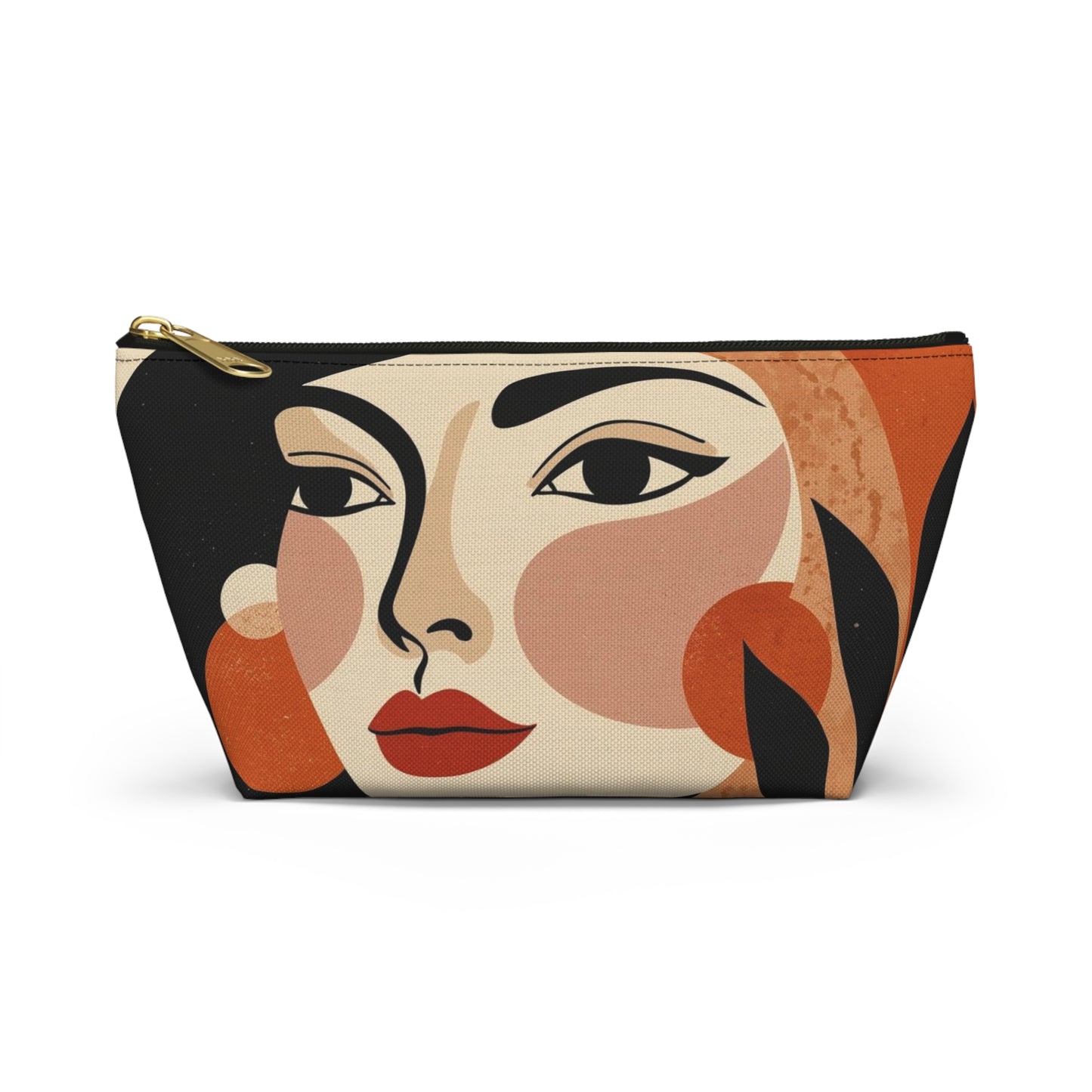 Gallery Portrait – Abstract Face Makeup Bag | Cosmetic Pouch