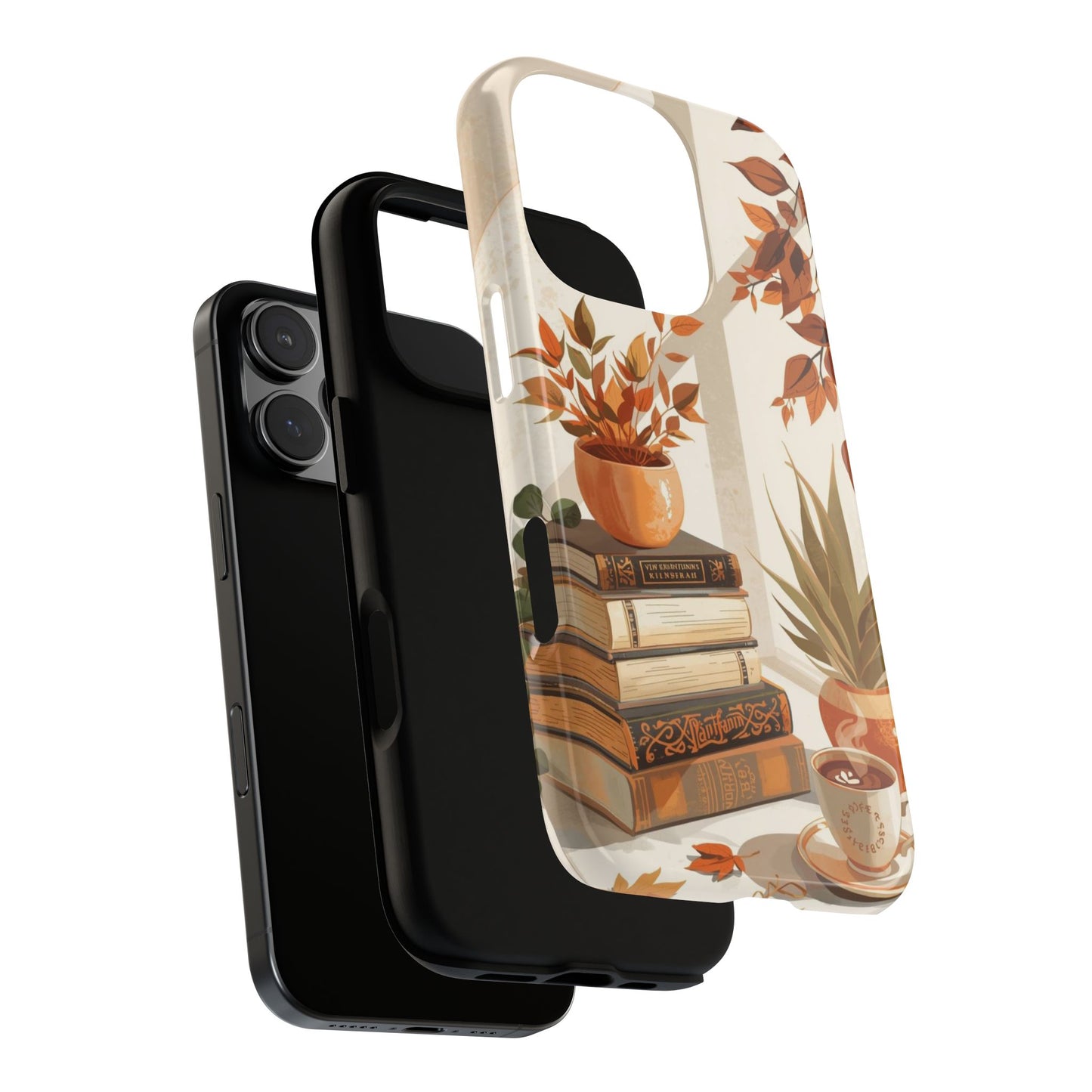 Cozy Books, Plants & Coffee Tough Protective iPhone Case