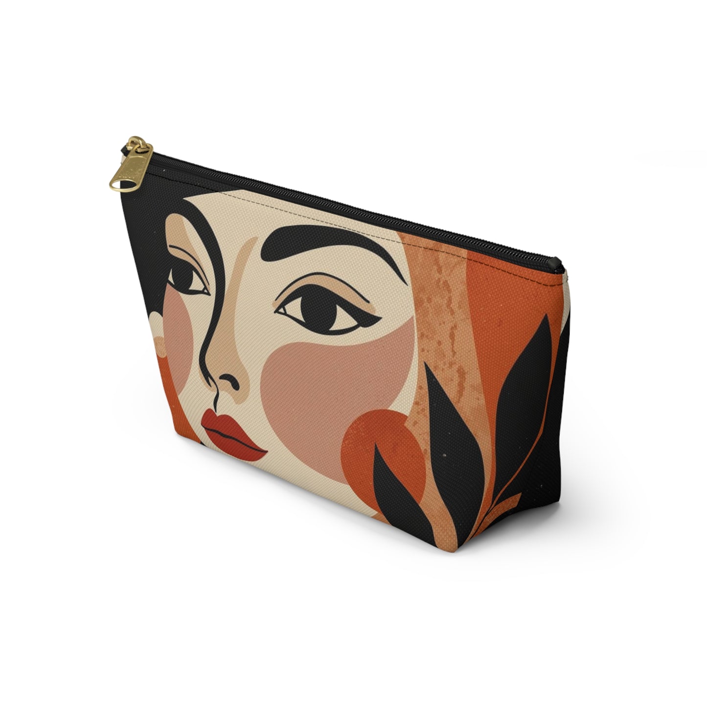 Gallery Portrait – Abstract Face Makeup Bag | Cosmetic Pouch