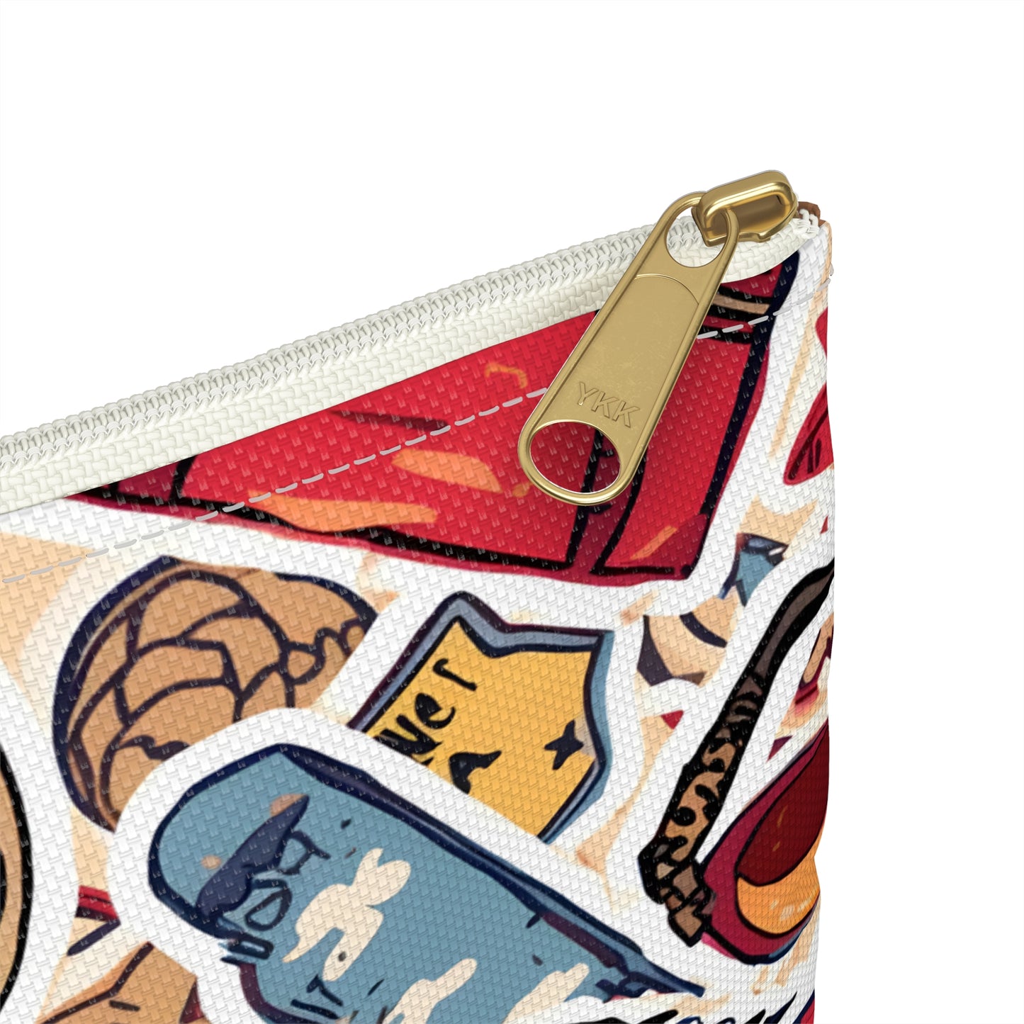 Vacation Stickers Collage Travel & Passport Pouch