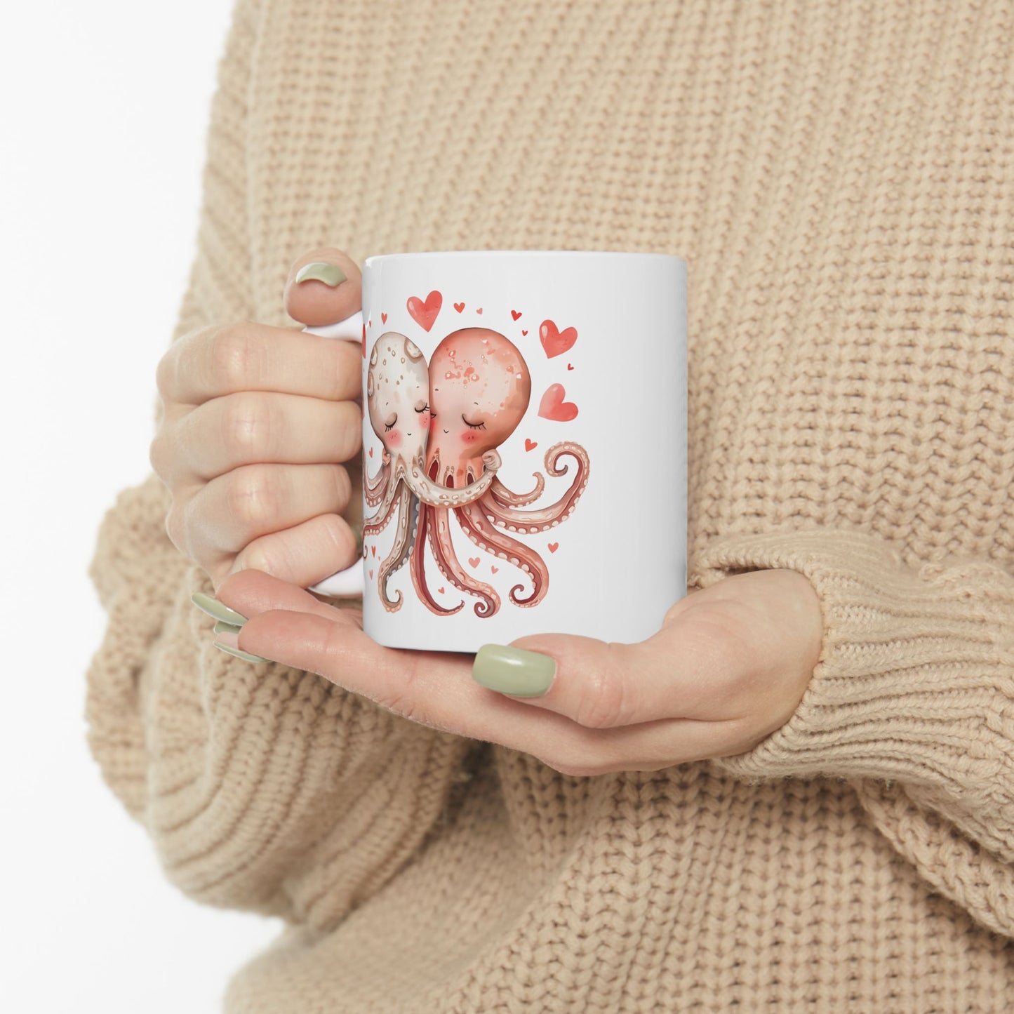 Stuck on You Too Octopus Couple Coffee Mug (11oz & 15oz)