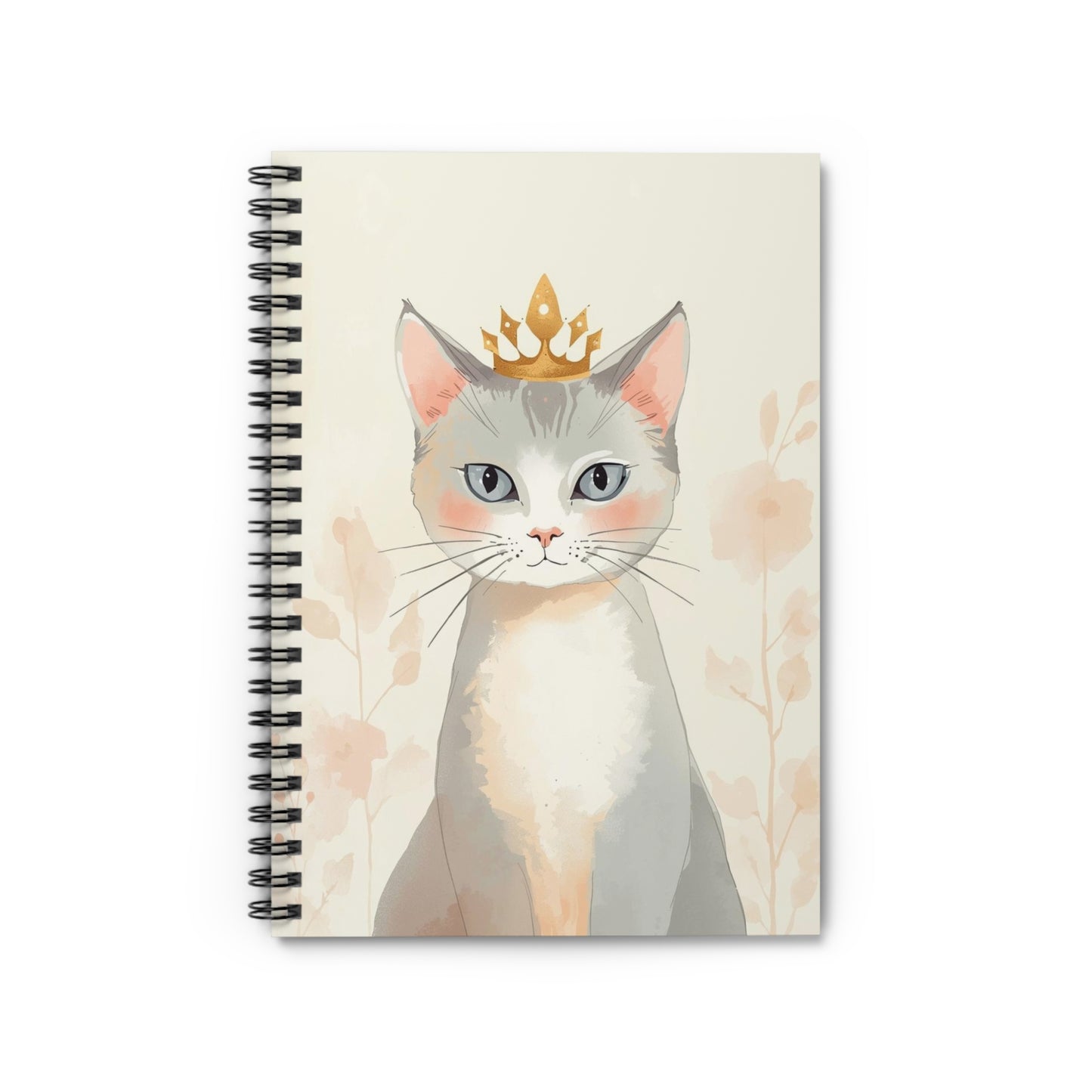 Whimsical Aristo-Cat Spiral Notebook Ruled Journal for Notes & Planning