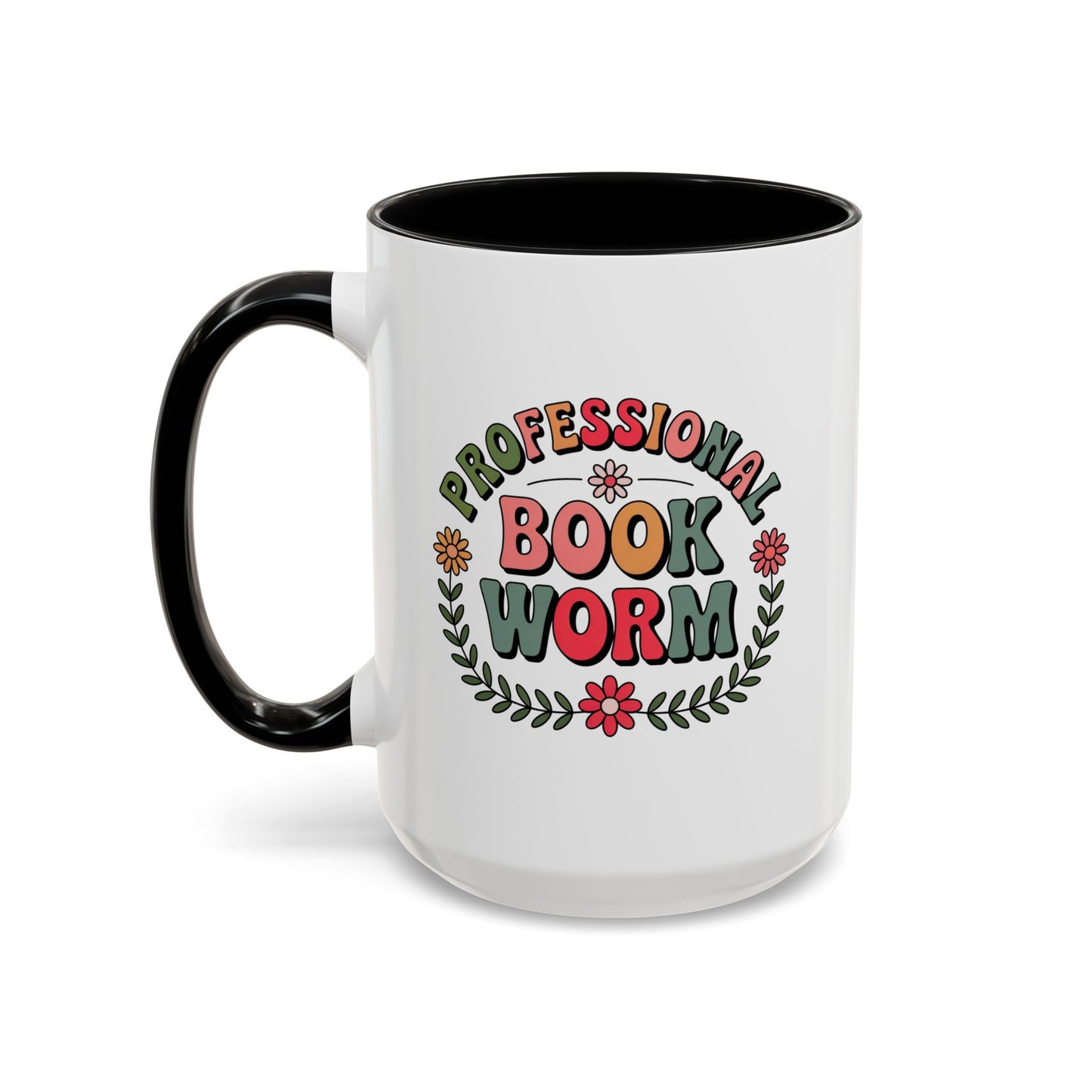 Professional Book Worm | Accent Mug Coffee Cup (11/15oz)