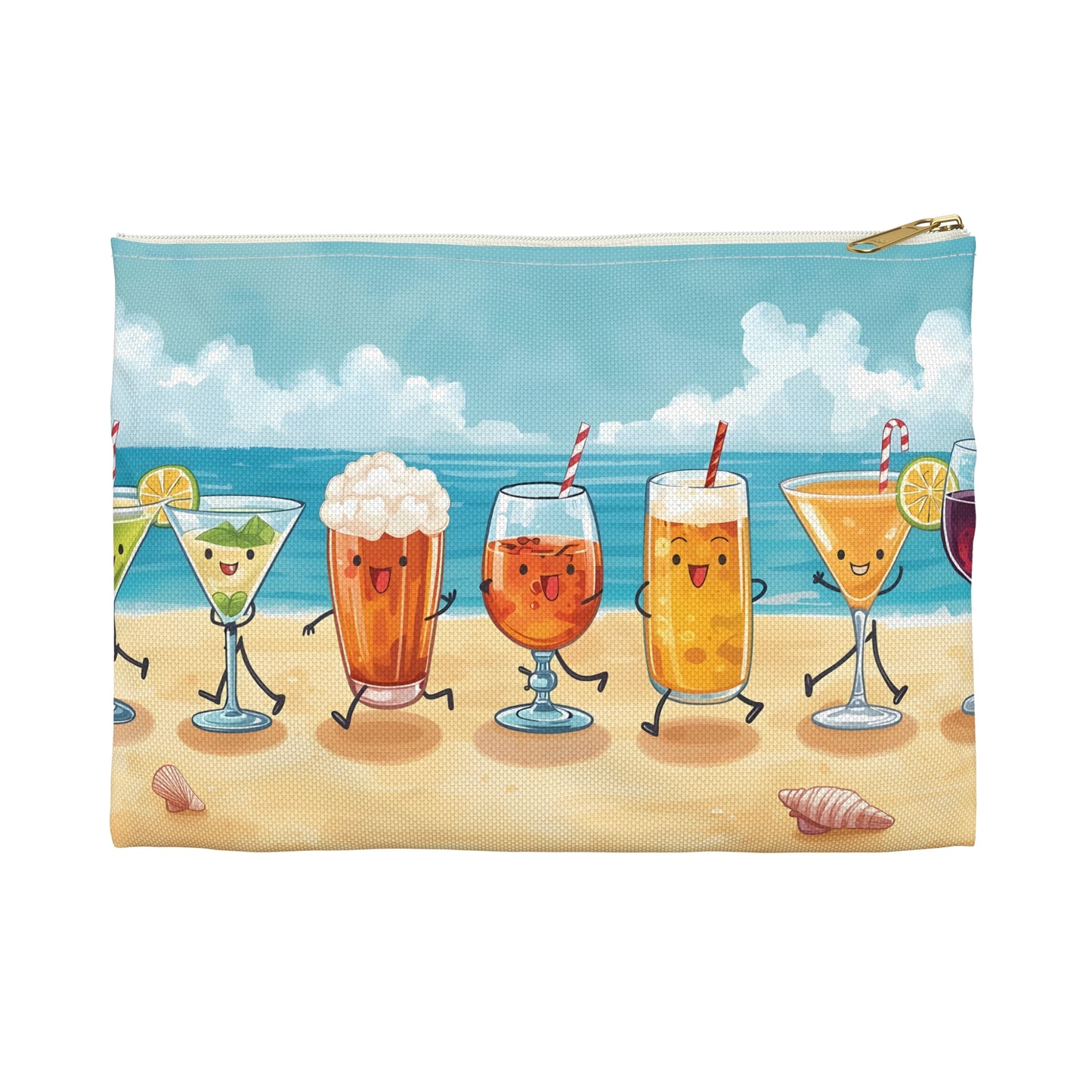 Sun Sand & Sips Travel & Passport Pouch