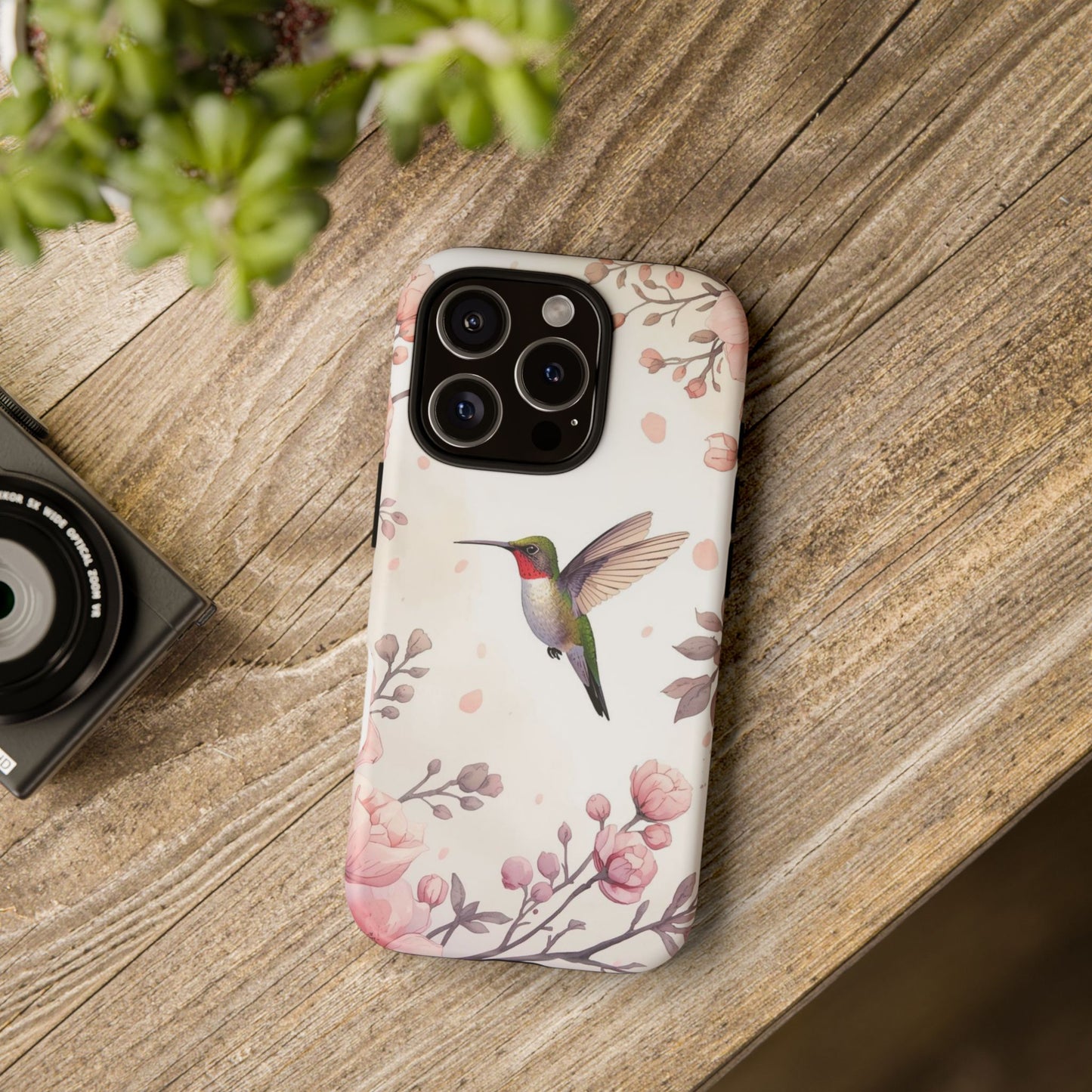 Hummingbird in Bloom Tough Protective iPhone Case