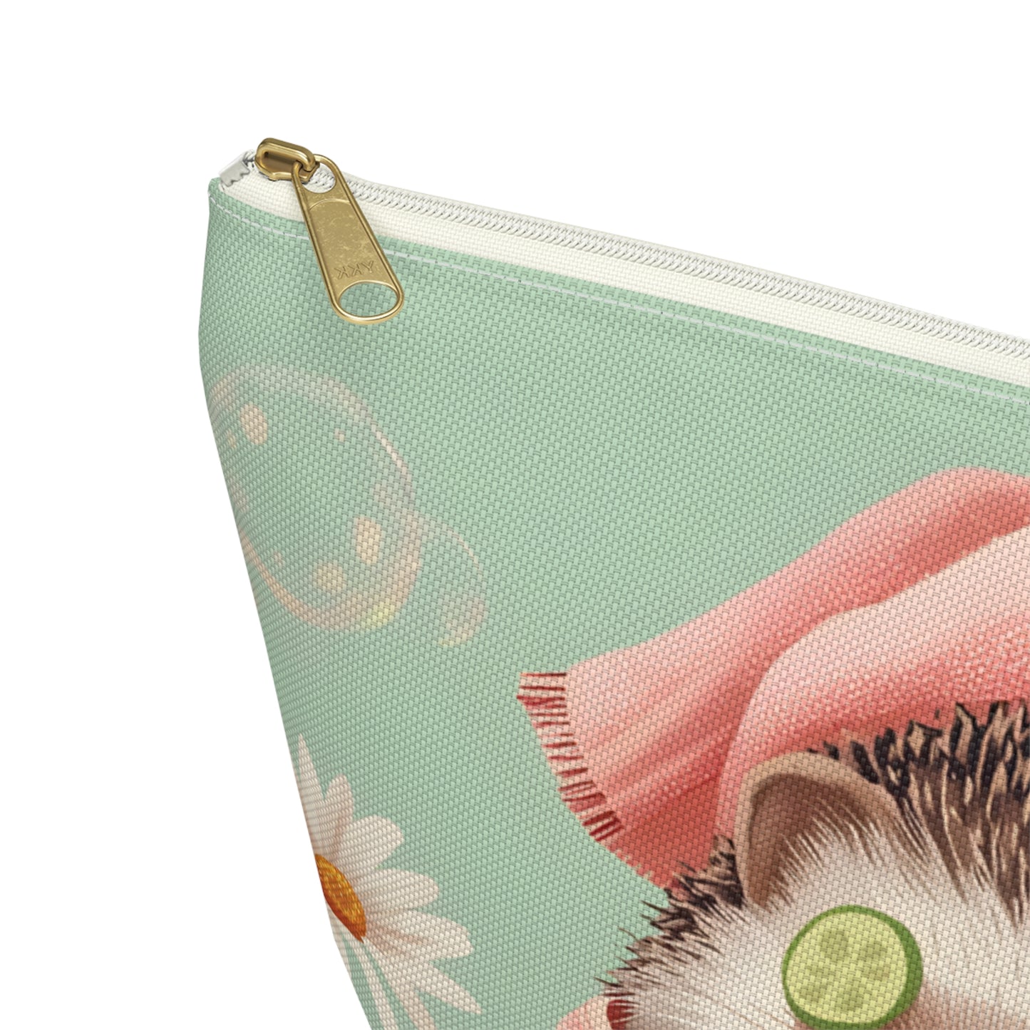 Hedgehog Spa Day Cosmetic Pouch | Cute Makeup Bag