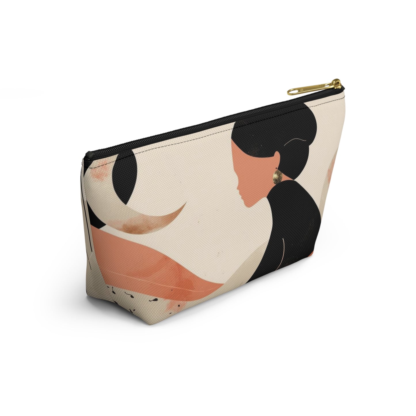 Studio Portrait Abstract Face Makeup Bag | Cosmetic Pouch
